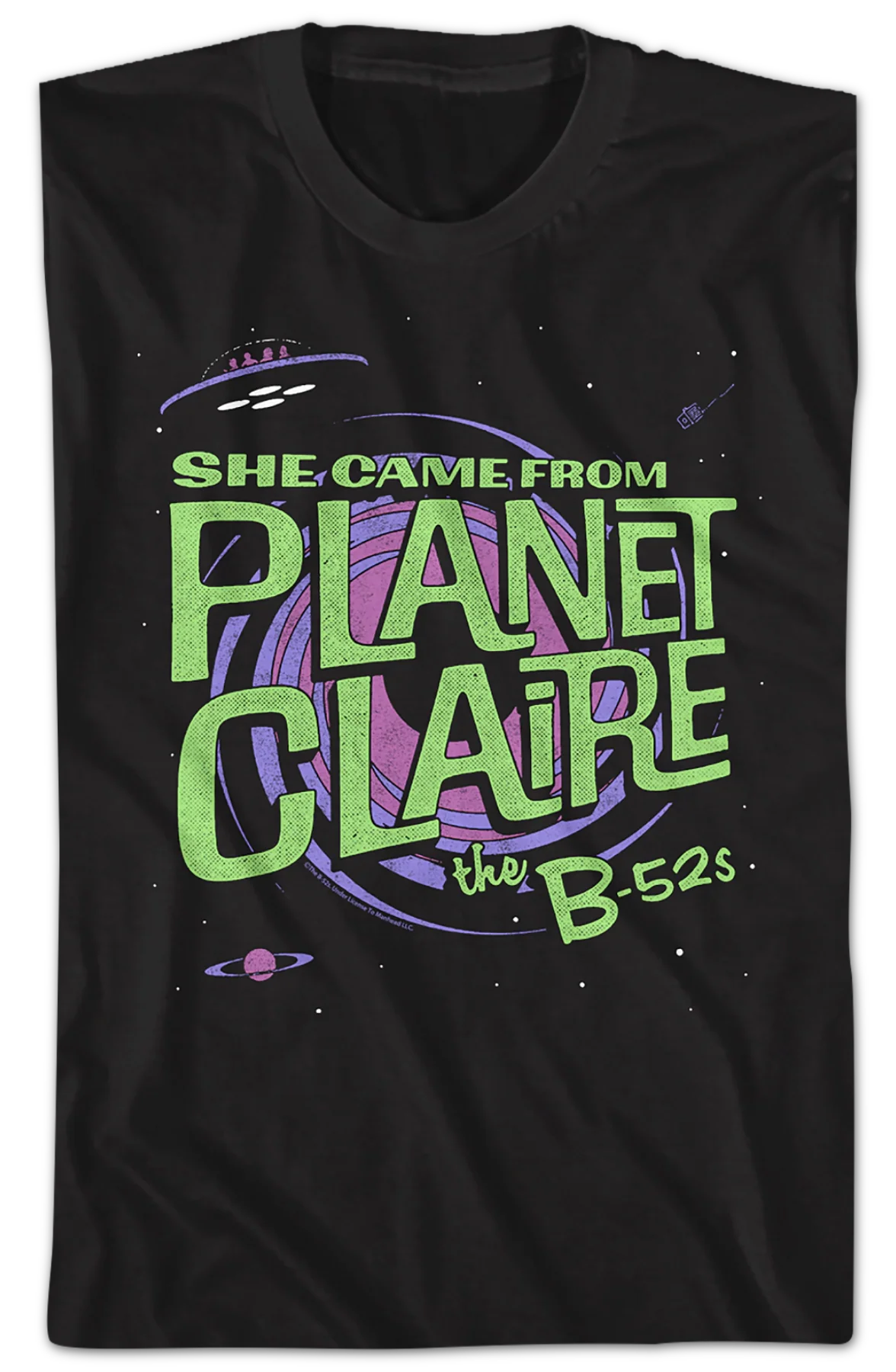 She Came From Planet Claire B-52s T-Shirt - Image 2