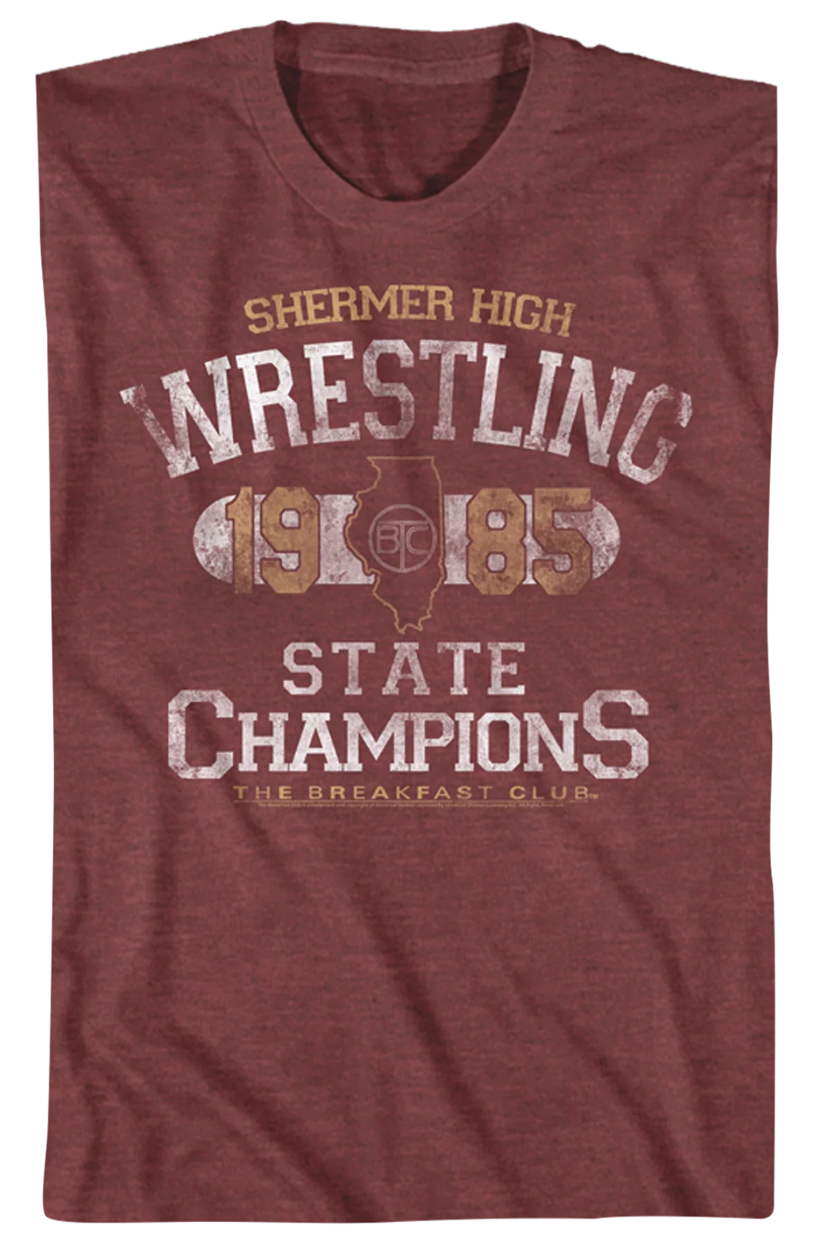 Shermer High Wrestling Breakfast Club T-Shirt - Image 2