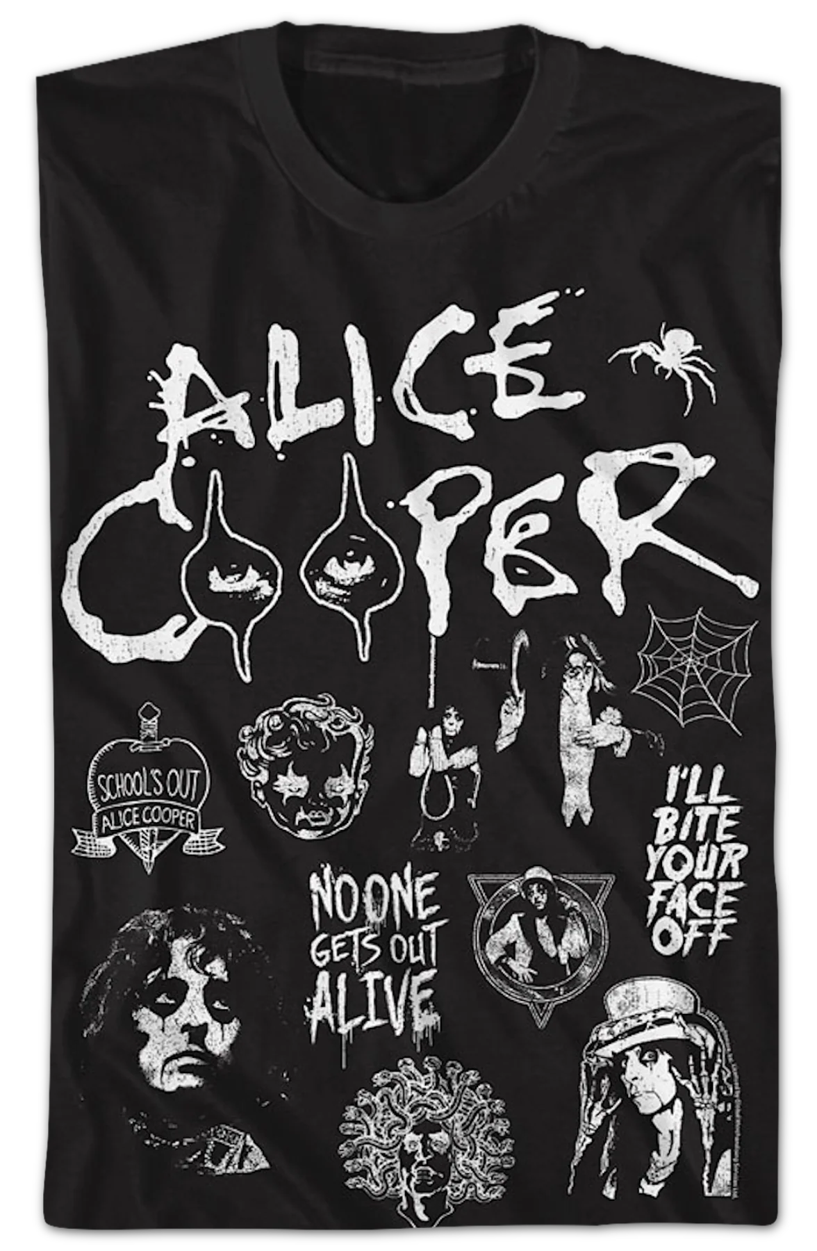 Shock Collage Alice Cooper T-Shirt - Image 2