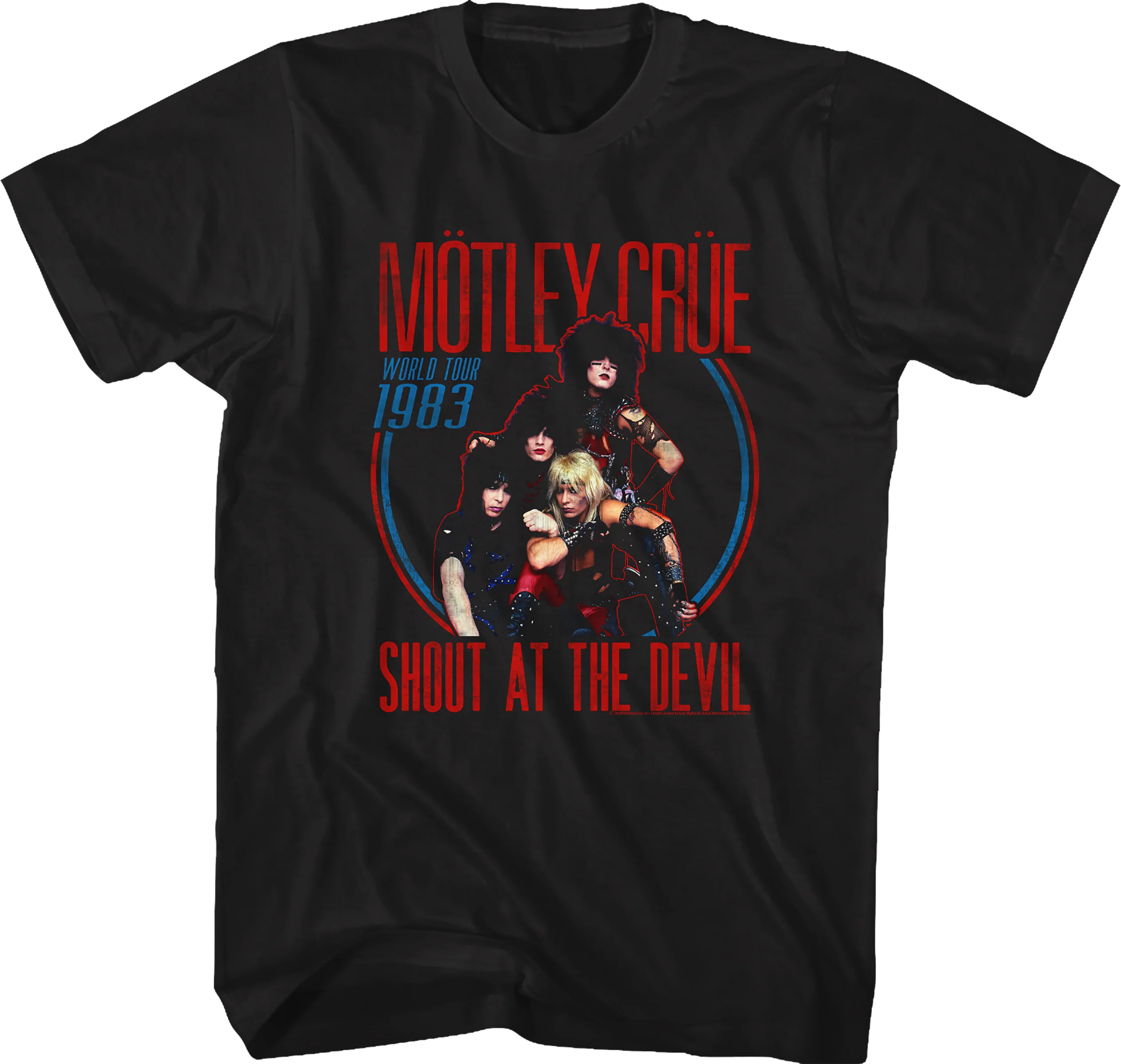 Shout At The Devil World Tour 1983 Motley Crue T-Shirt
