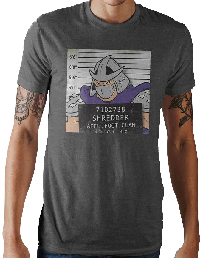 Shredder Mug Shot Teenage Mutant Ninja Turtles T-Shirt