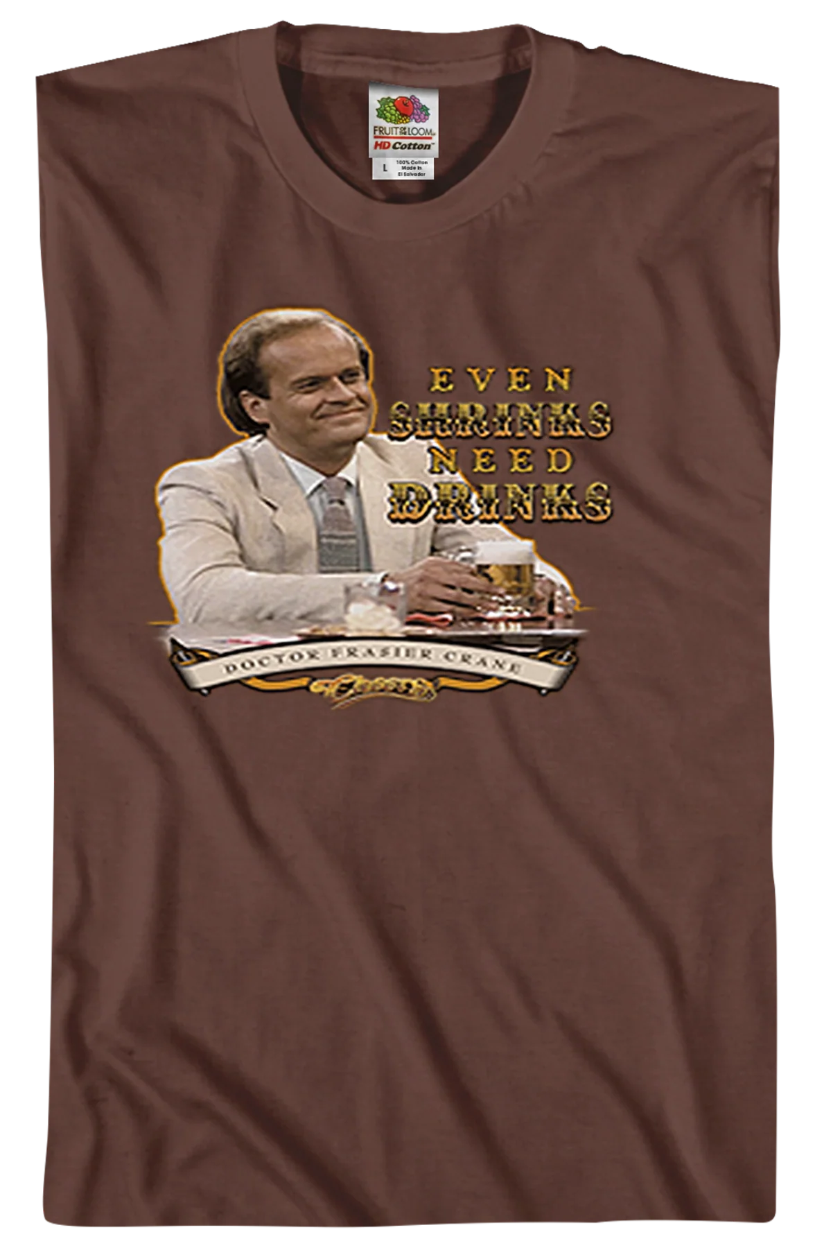 Shrinks Need Drinks Cheers T-Shirt - Image 2
