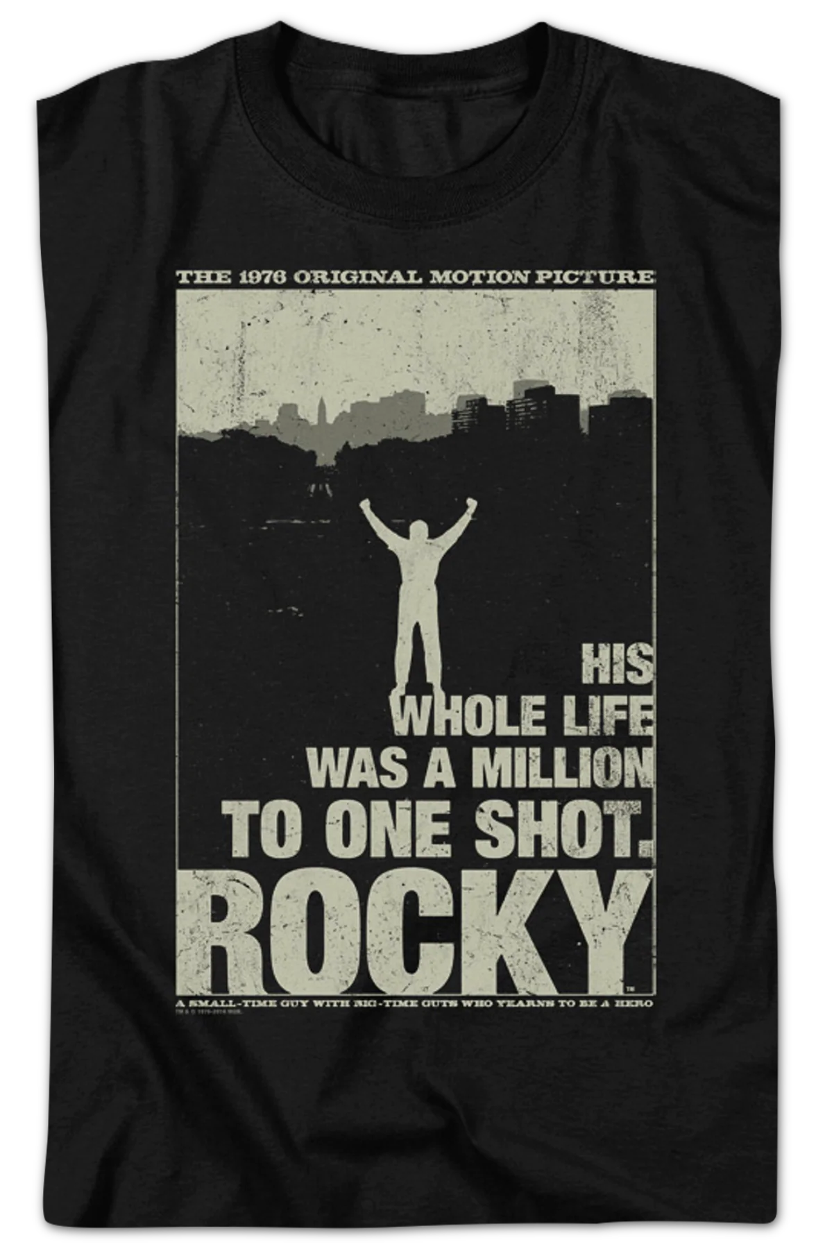 Silhouette Poster Rocky T-Shirt - Image 2