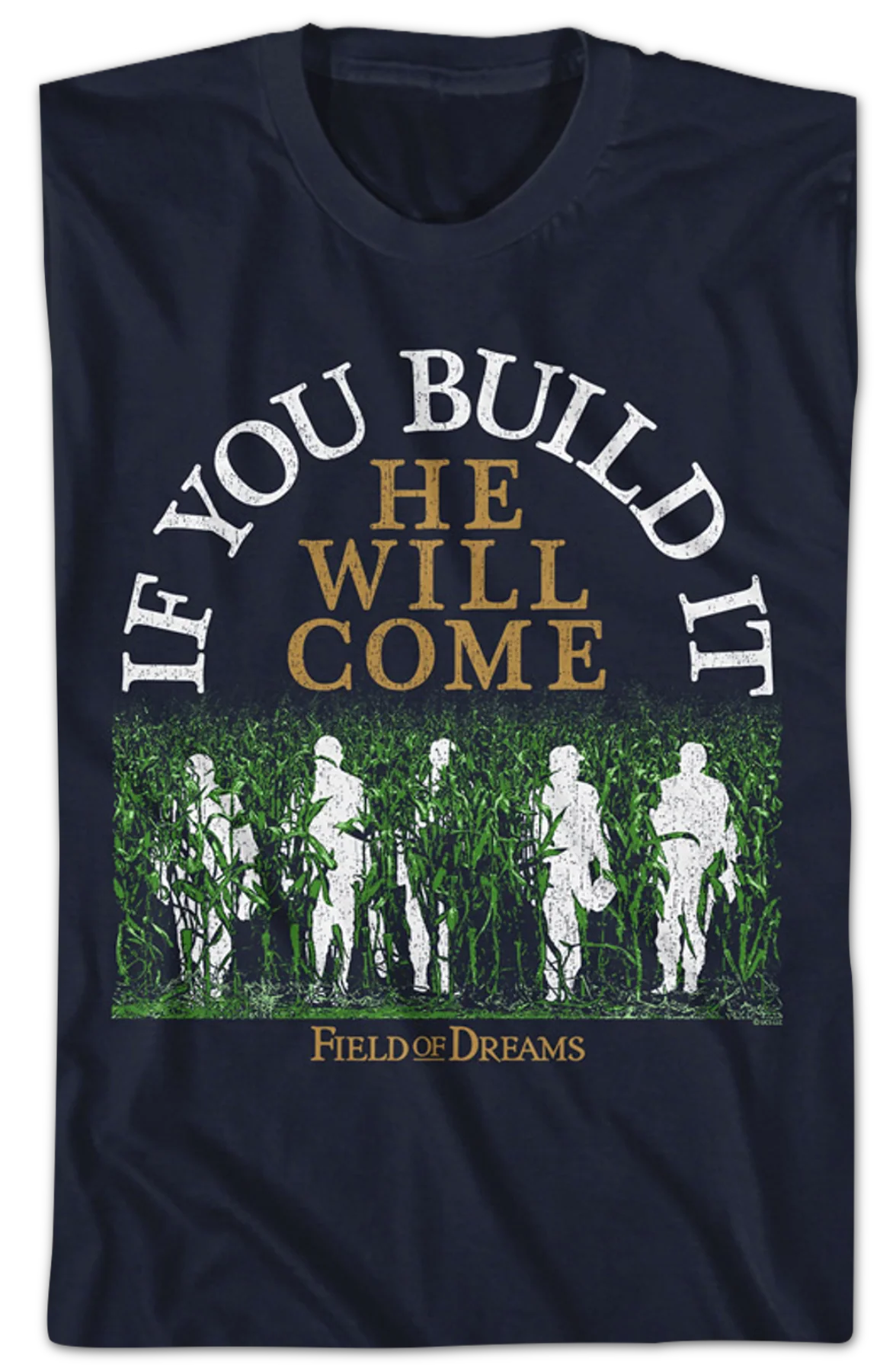 Silhouettes If You Build It He Will Come Field Of Dreams T-Shirt - Image 2