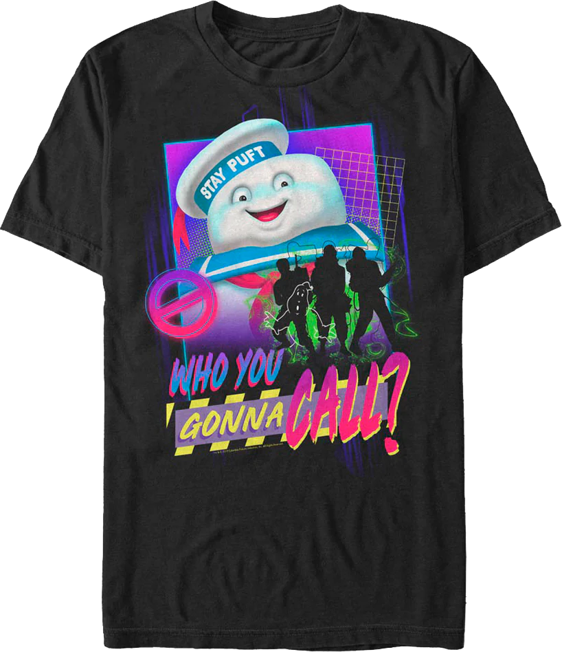 Silhouettes Who You Gonna Call Ghostbusters T-Shirt