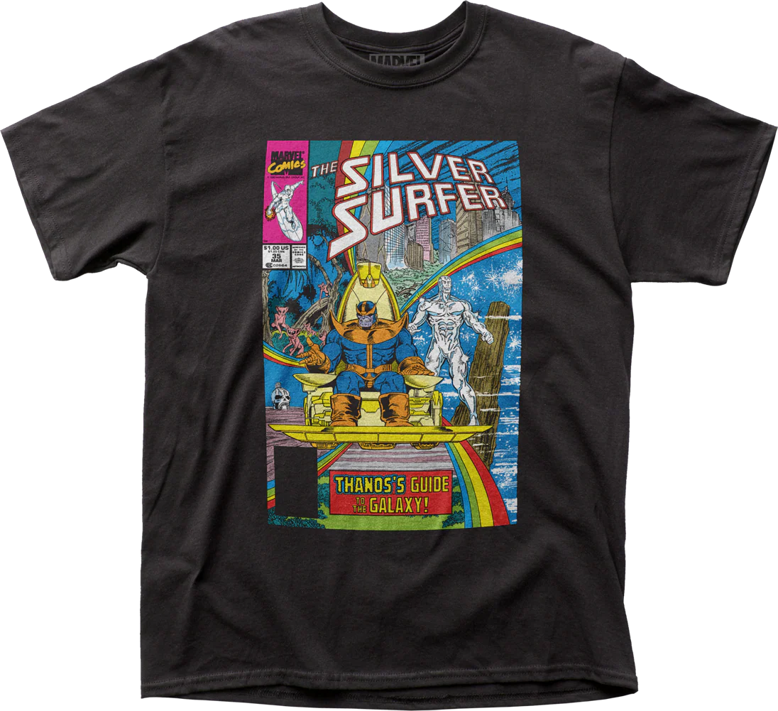 Silver Surfer Thanos's Guide to the Galaxy Marvel Comics T-Shirt