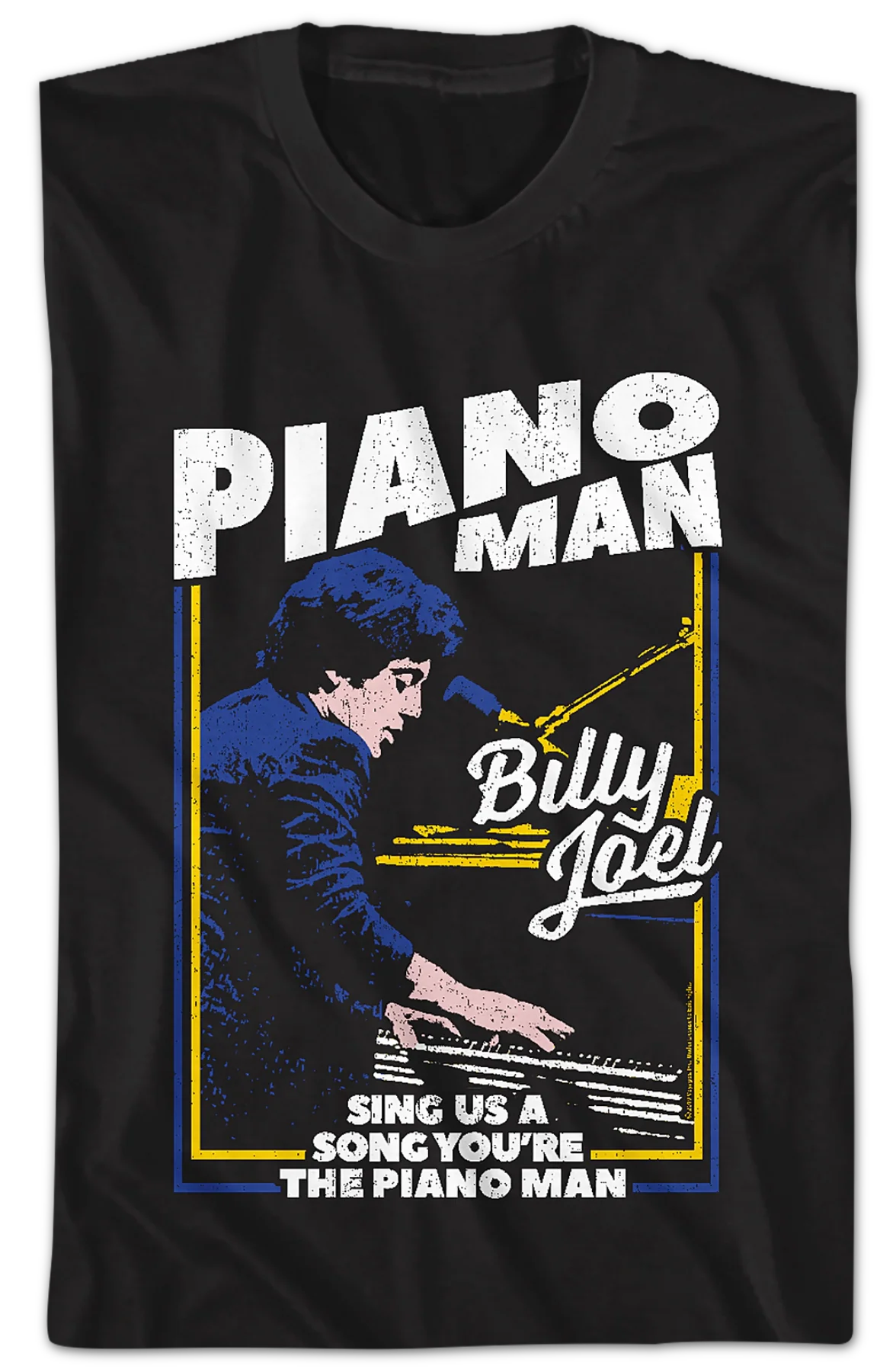 Sing Us A Song You're The Piano Man Billy Joel T-Shirt - Image 2