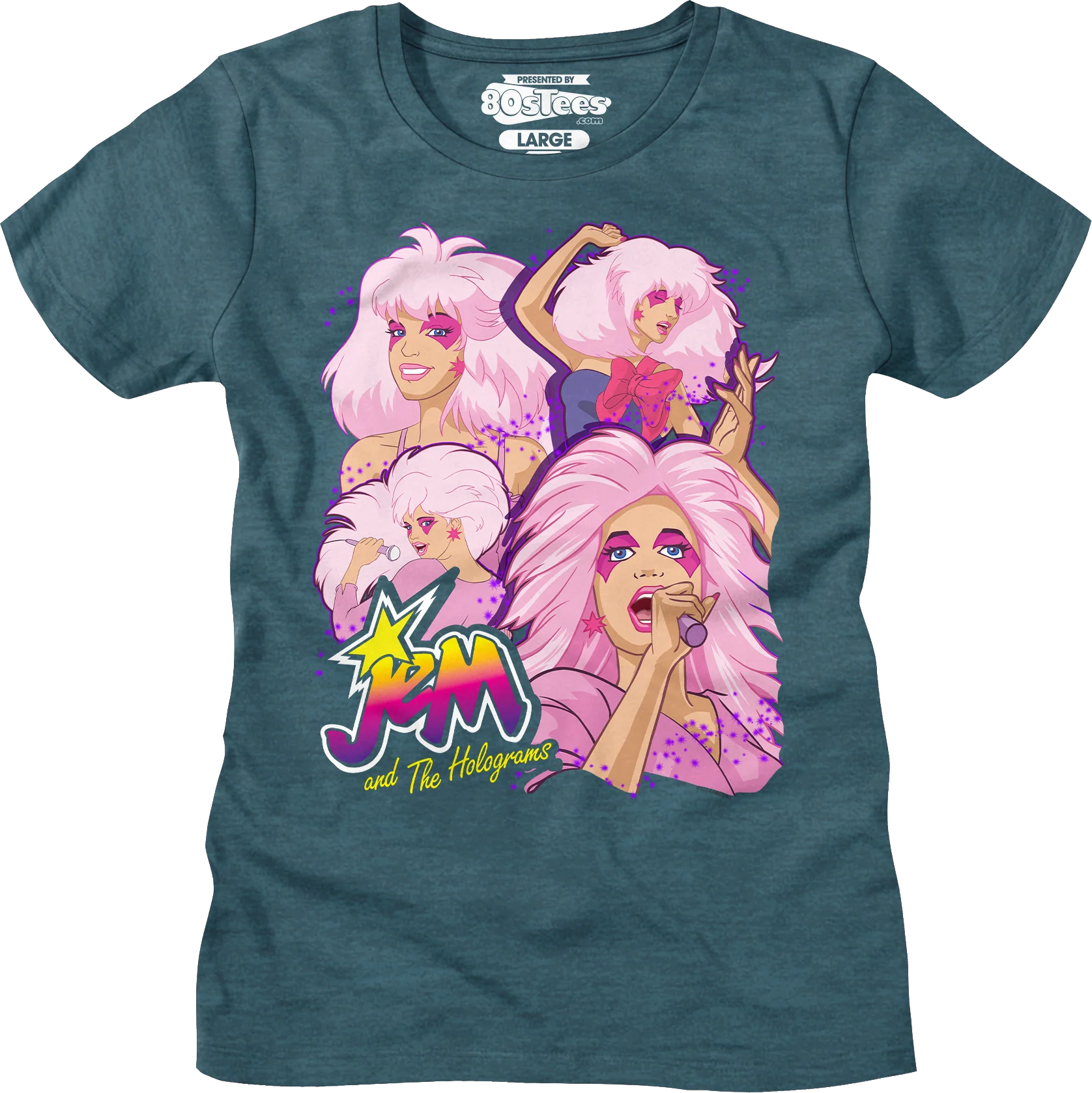 Singer Collage Jem And The Holograms T-Shirt - Image 11