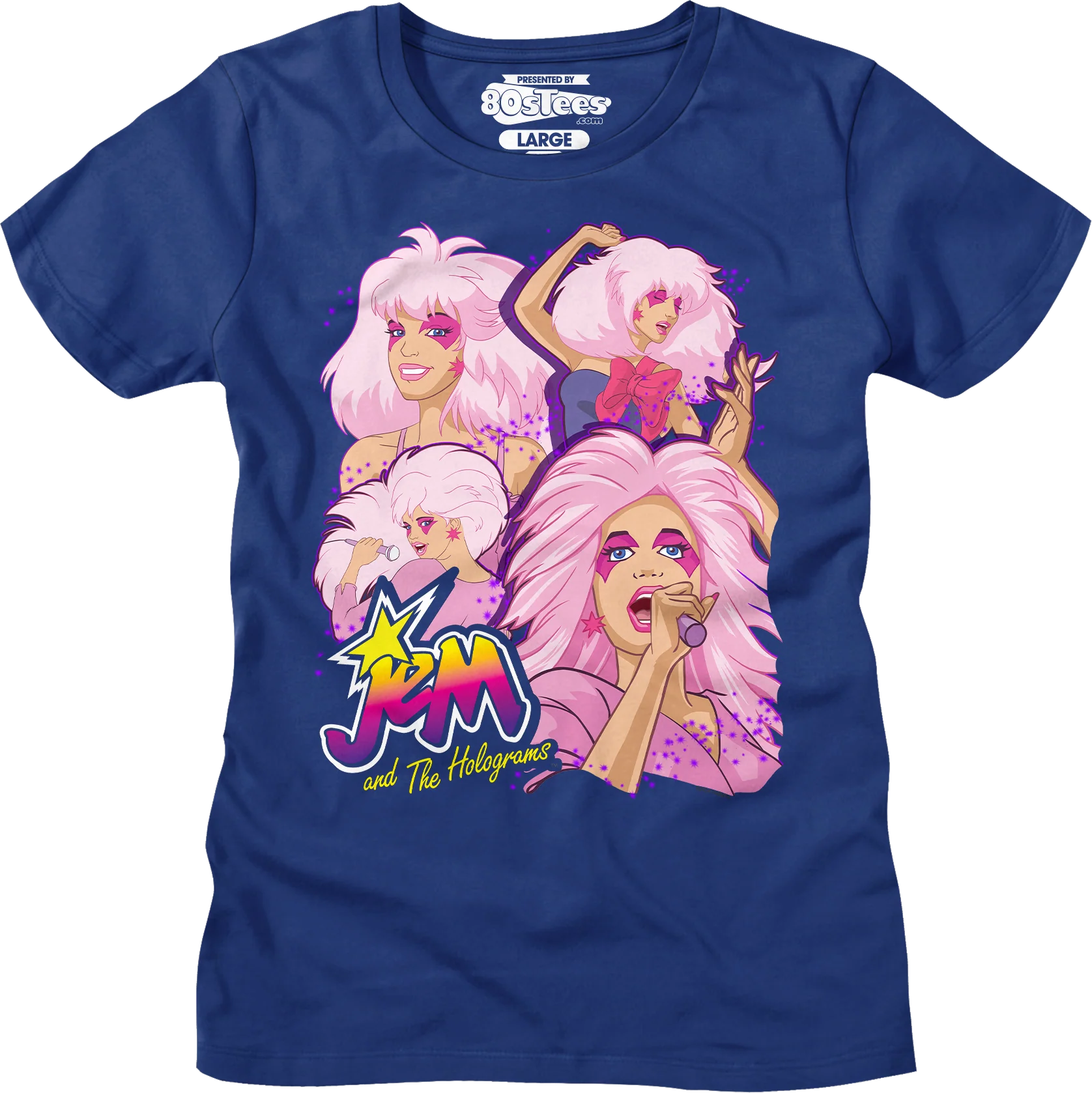 Singer Collage Jem And The Holograms T-Shirt - Image 5