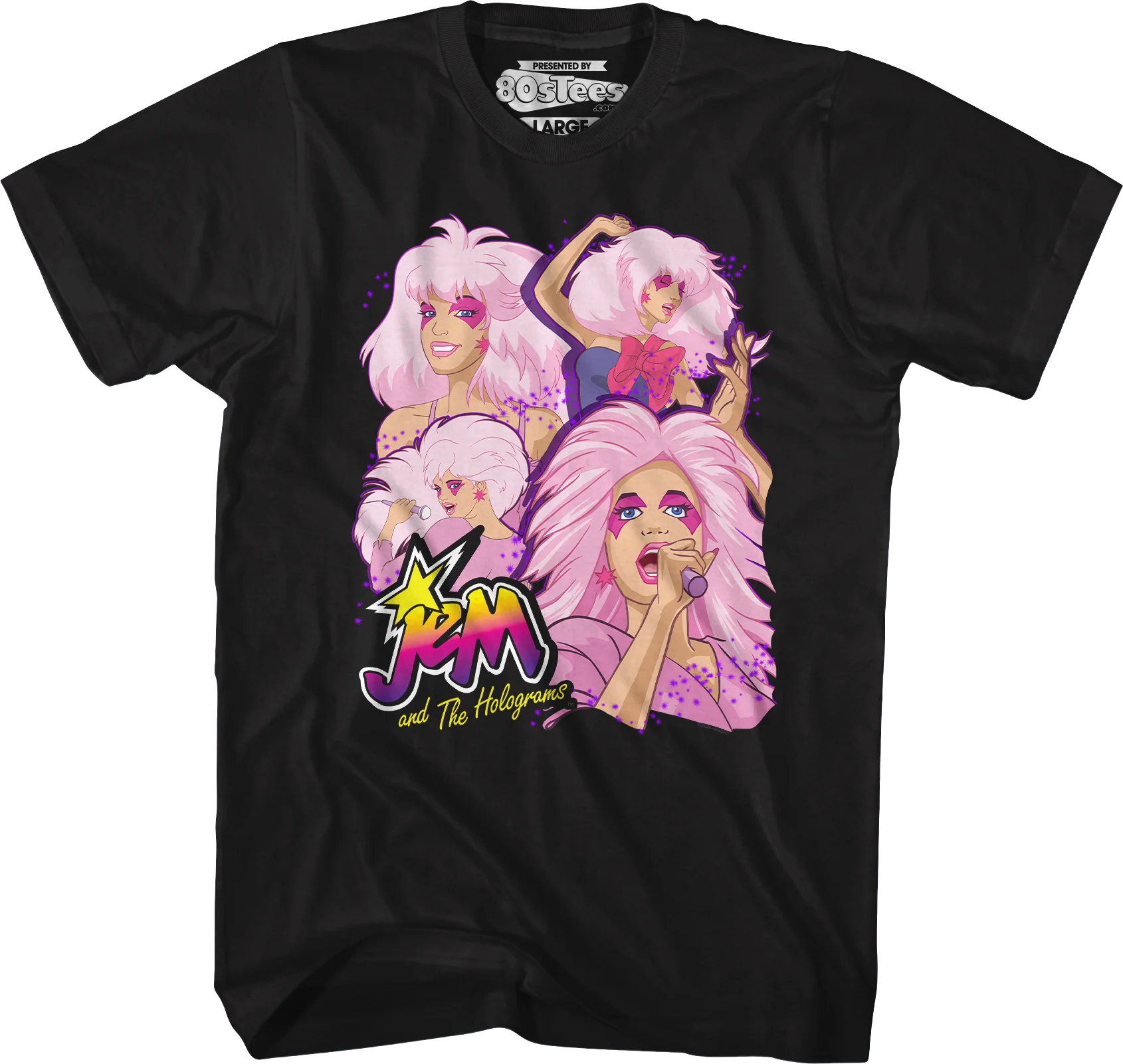 Singer Collage Jem And The Holograms T-Shirt - Image 7