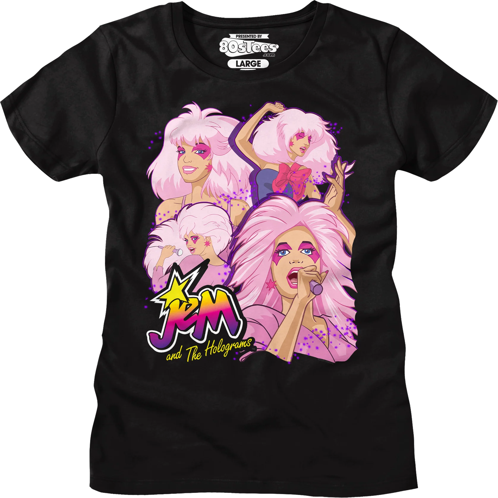 Singer Collage Jem And The Holograms T-Shirt - Image 9