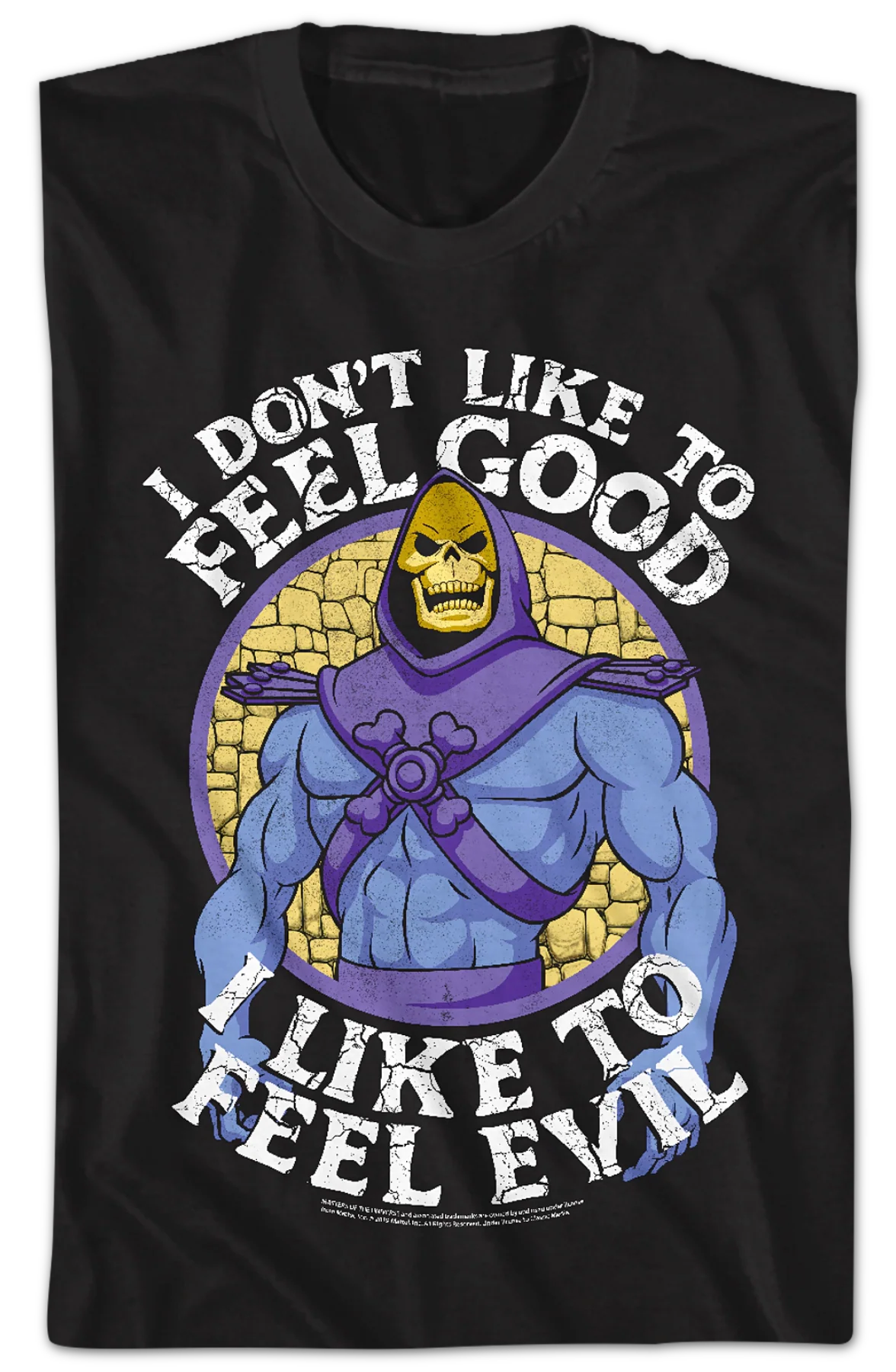 Skeletor I Like to Feel Evil Masters of the Universe T-Shirt - Image 2