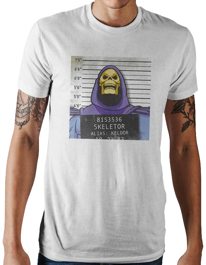Skeletor Mug Shot Masters of the Universe T-Shirt