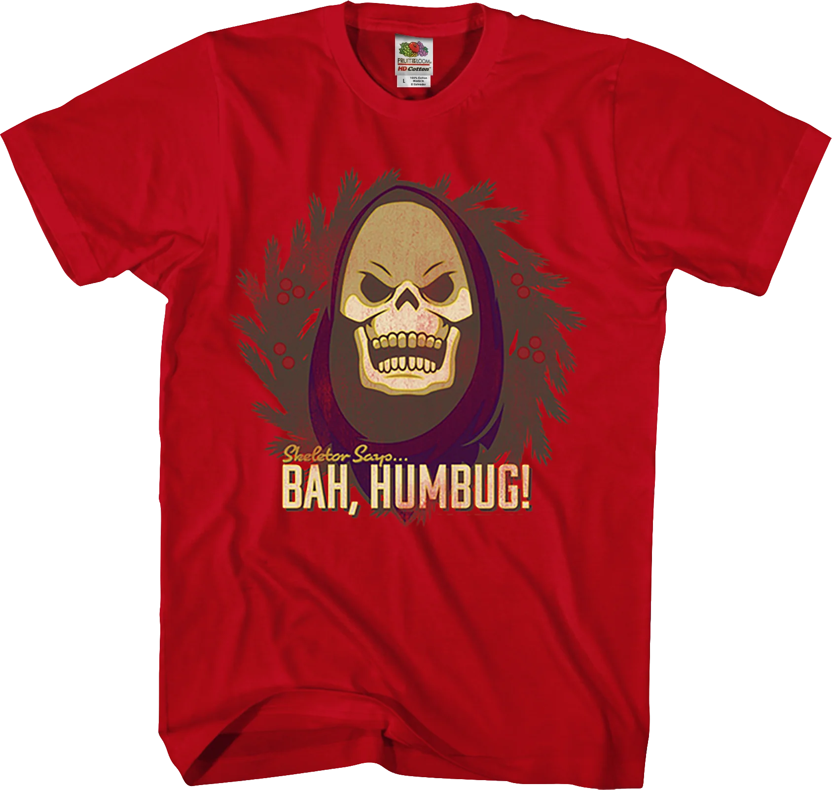 Skeletor Says Bah Humbug Masters of the Universe T-Shirt
