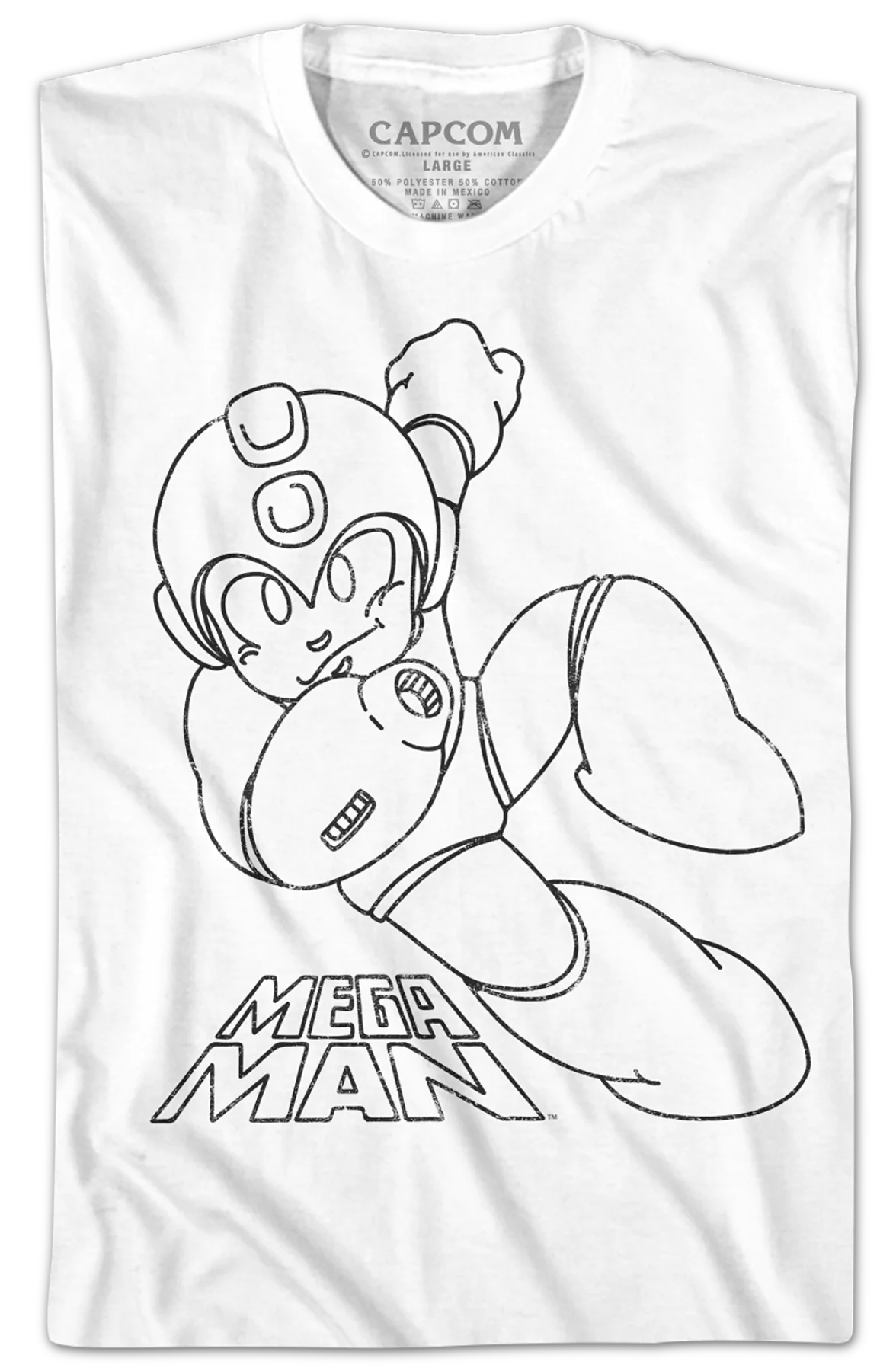 Sketch Mega Man T-Shirt - Image 2