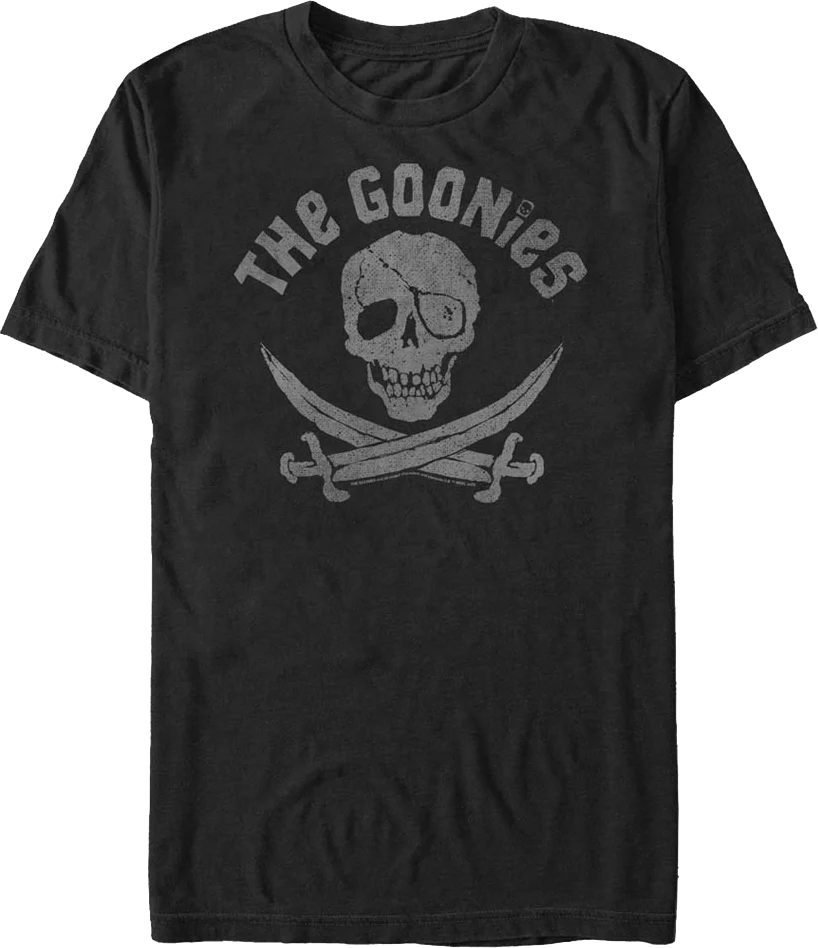 Skull And Cross Swords Logo Goonies T-Shirt