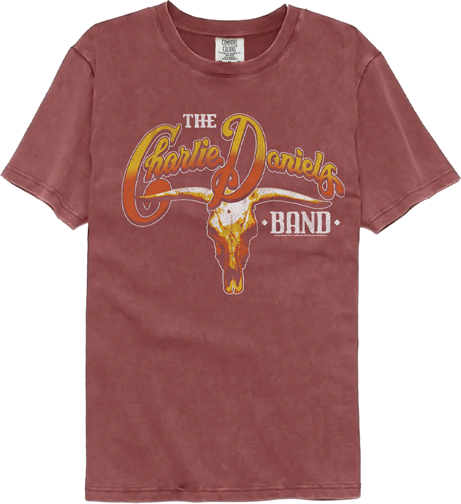 Skull & Logo Charlie Daniels Band Comfort Colors Brand T-Shirt