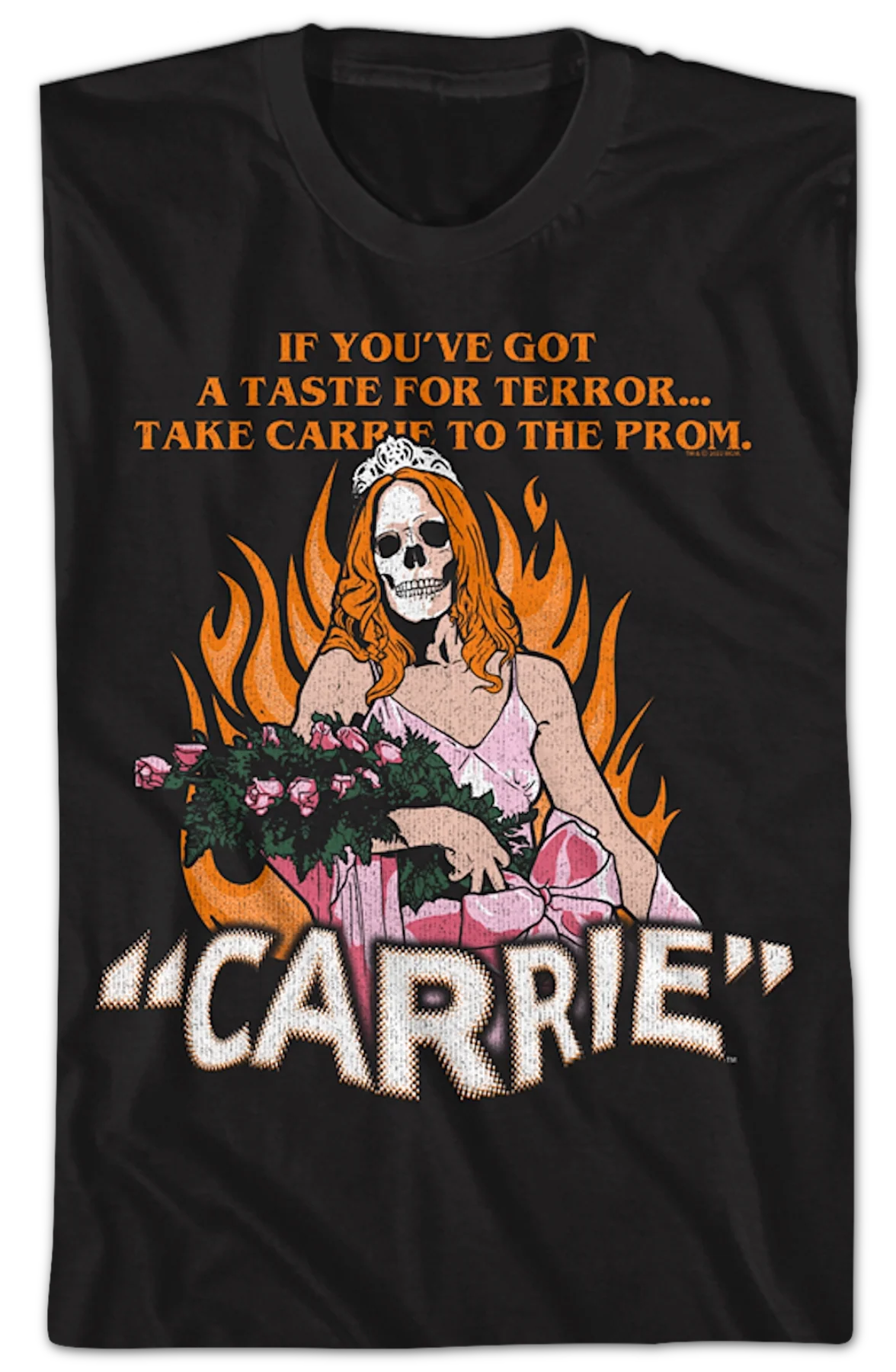 Skull Prom Queen Carrie T-Shirt - Image 2