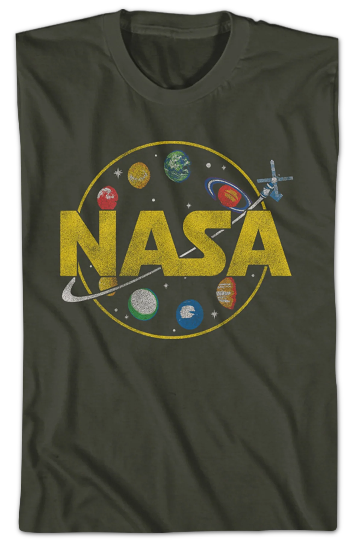 Skylab Orbiting Planets NASA T-Shirt - Image 2
