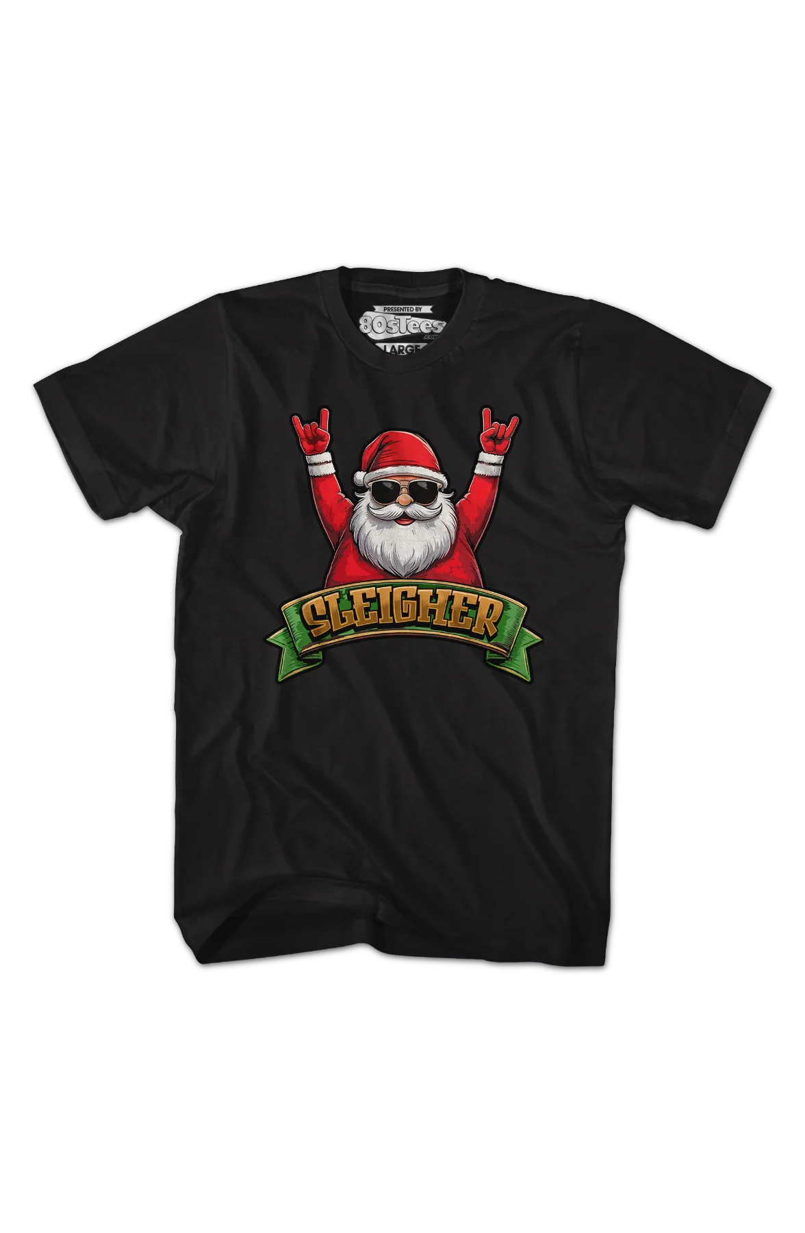 Sleigher Santa Claus T-Shirt - Image 2