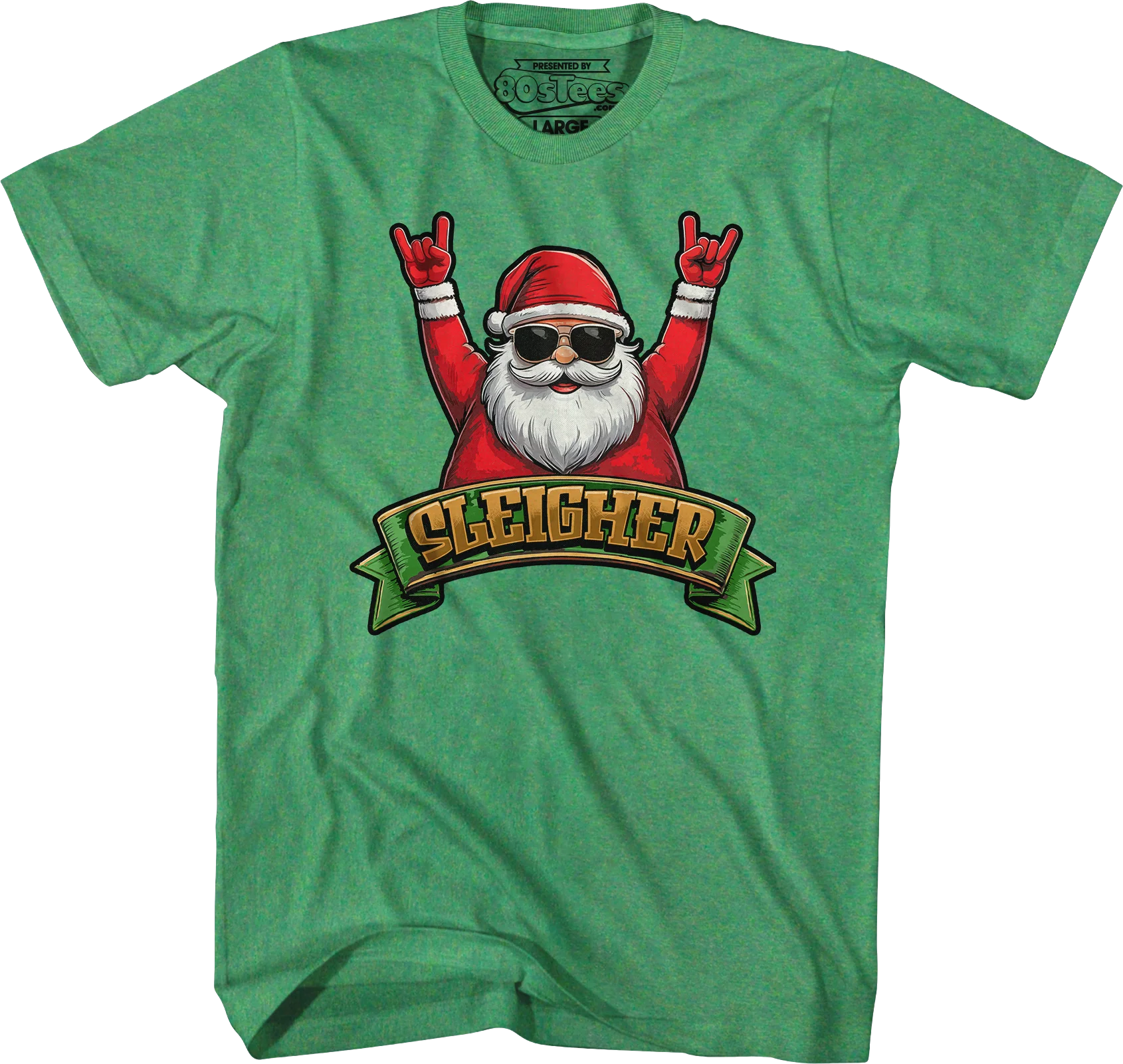 Sleigher Santa Claus T-Shirt - Image 4