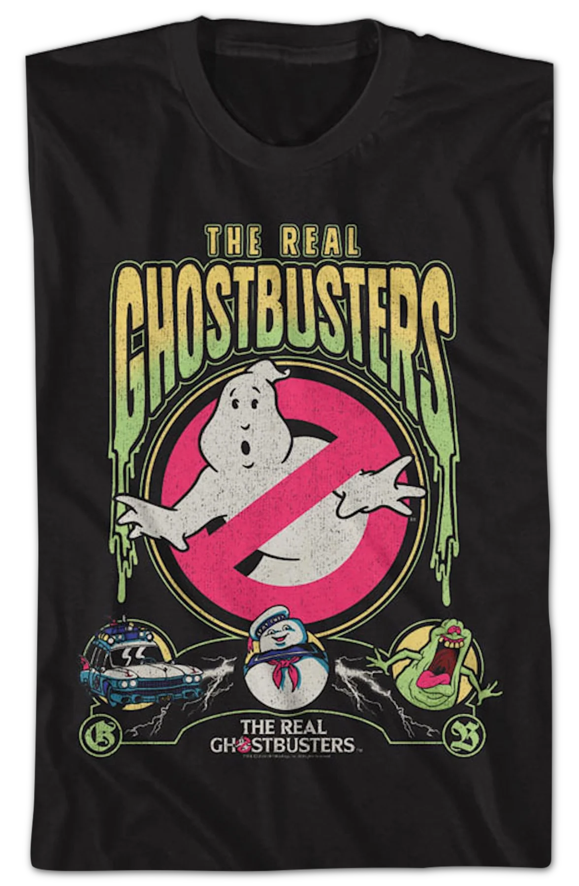 Slimed Collage Real Ghostbusters T-Shirt - Image 2