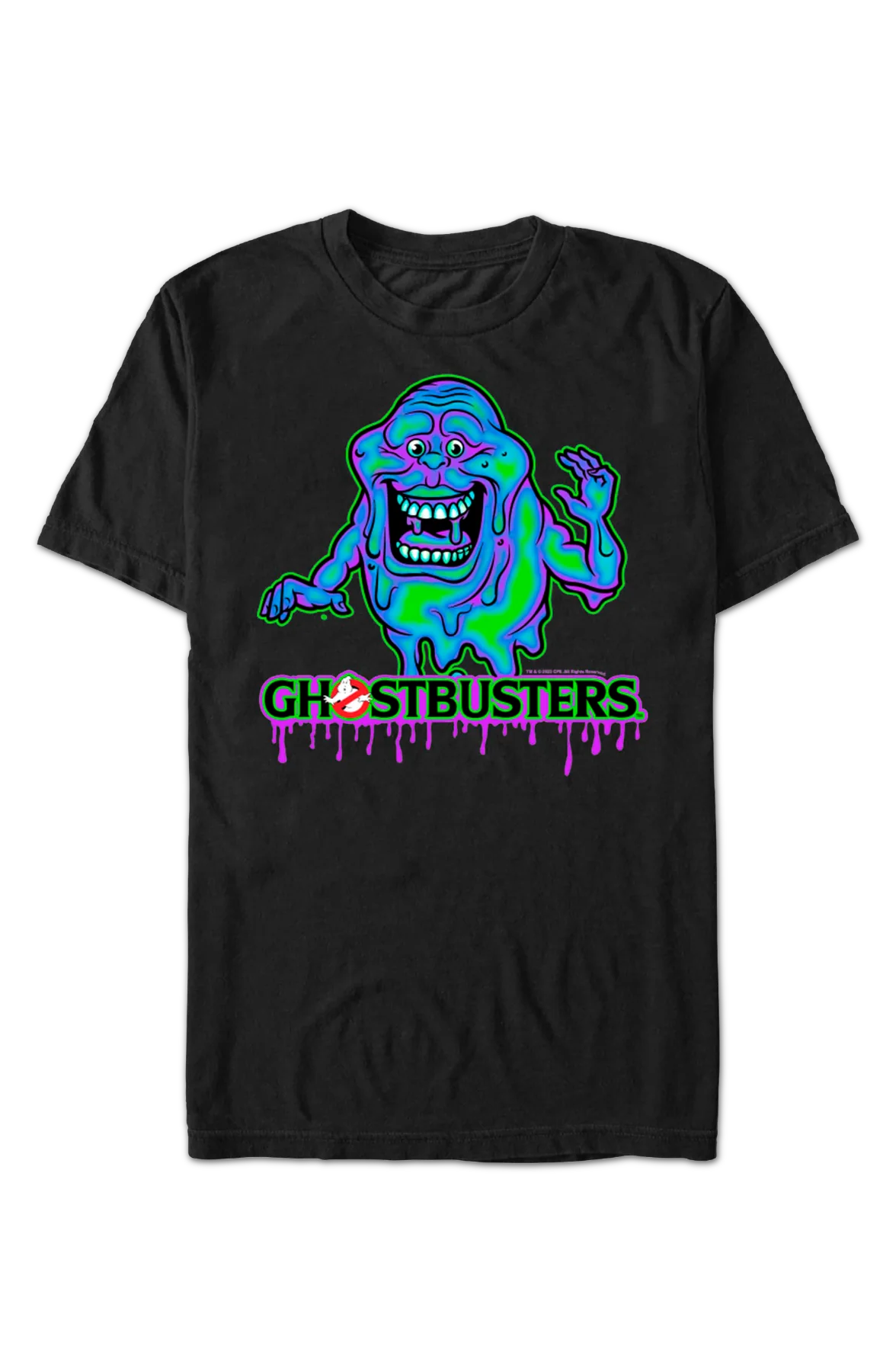 Slimer Colorful Little Spud Ghostbusters T-Shirt - Image 2