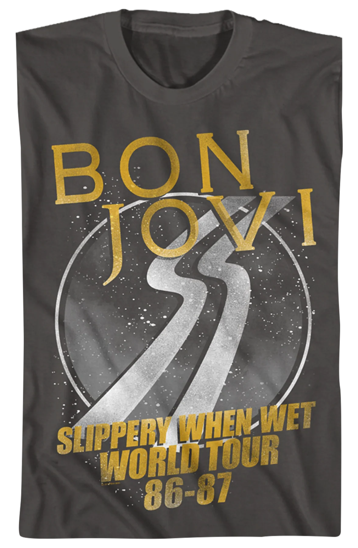 Slippery When Wet World Tour Bon Jovi T-Shirt - Image 2