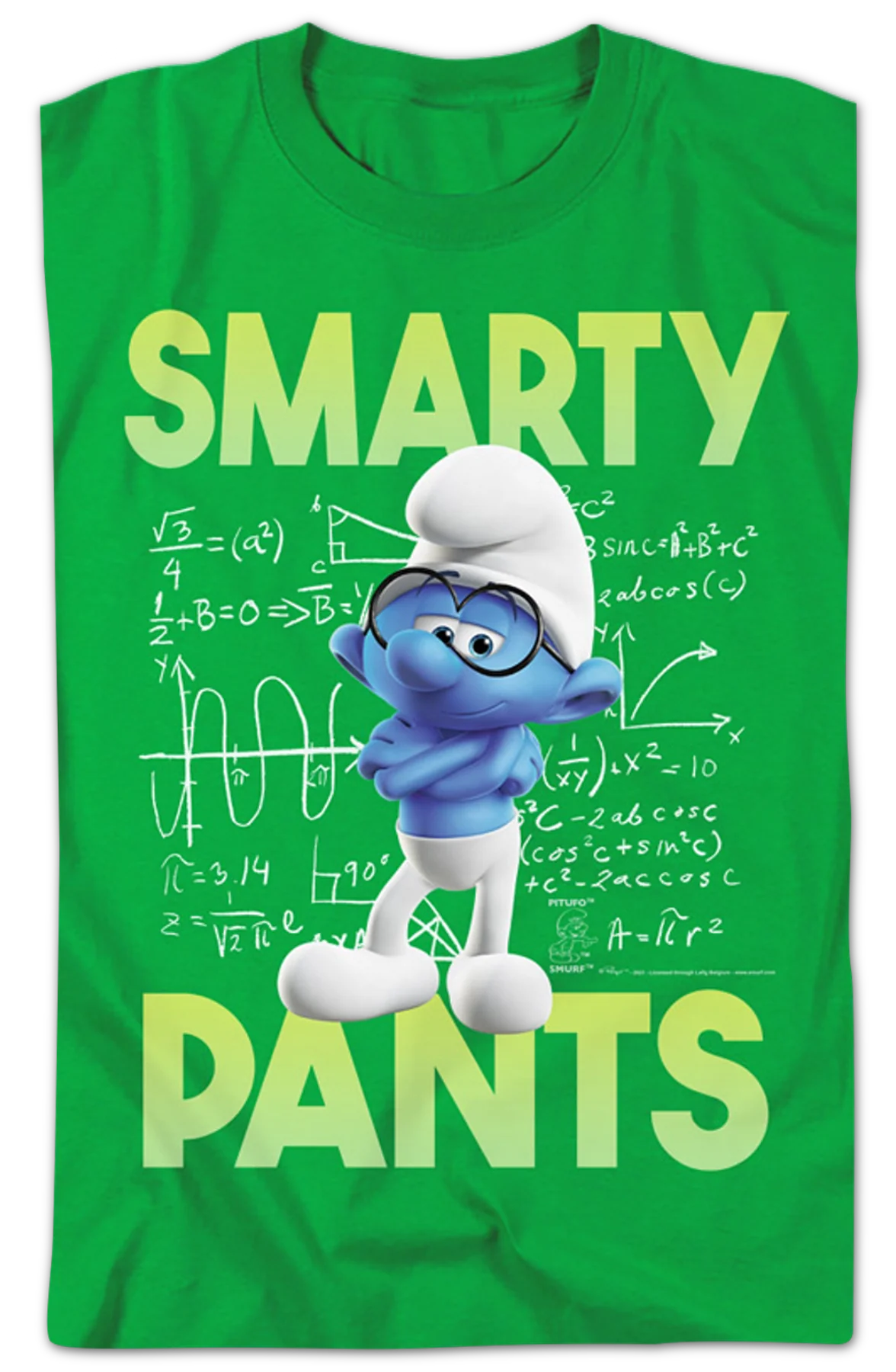 Smarty Pants Smurfs T-Shirt - Image 2