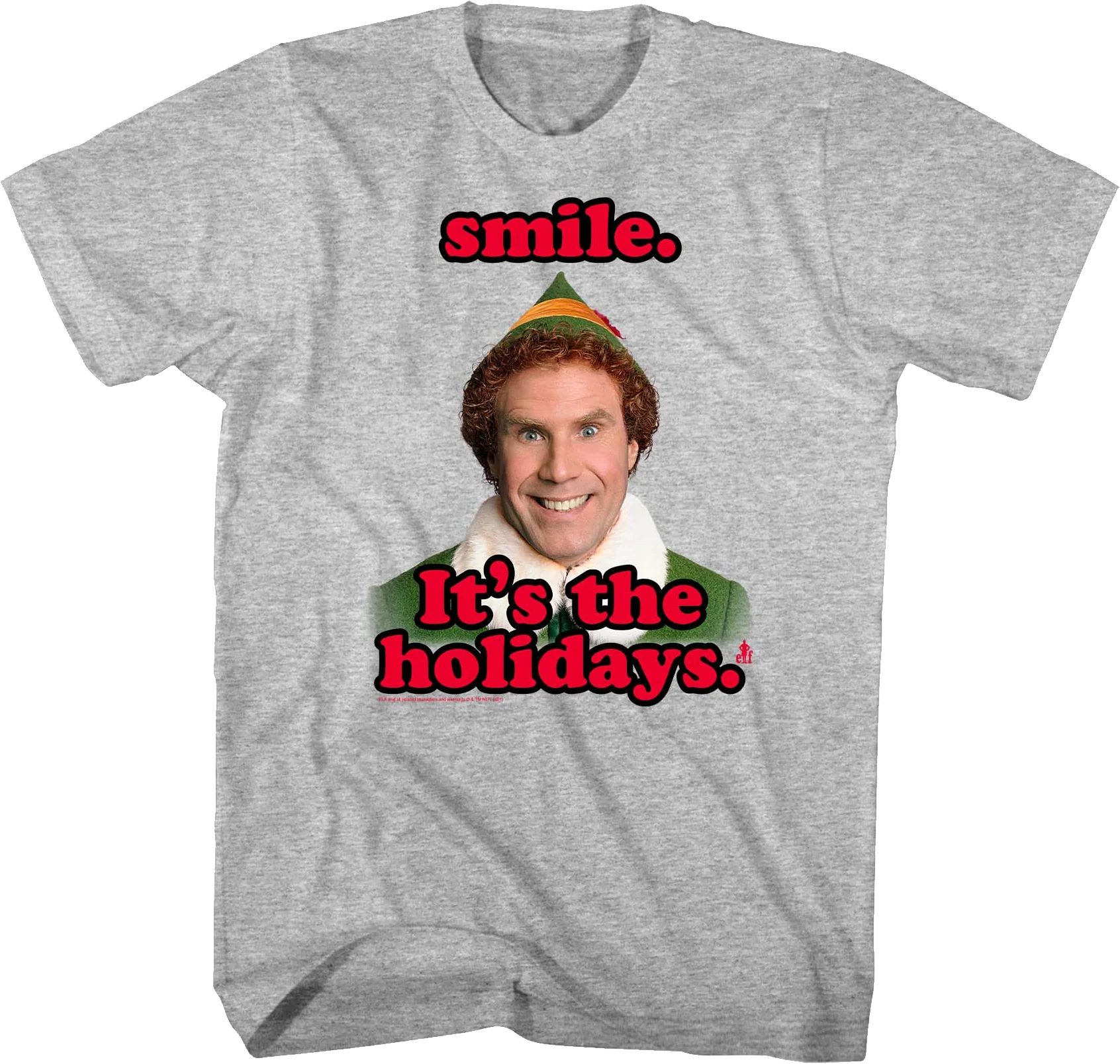 Smile It's The Holidays Elf T-Shirt