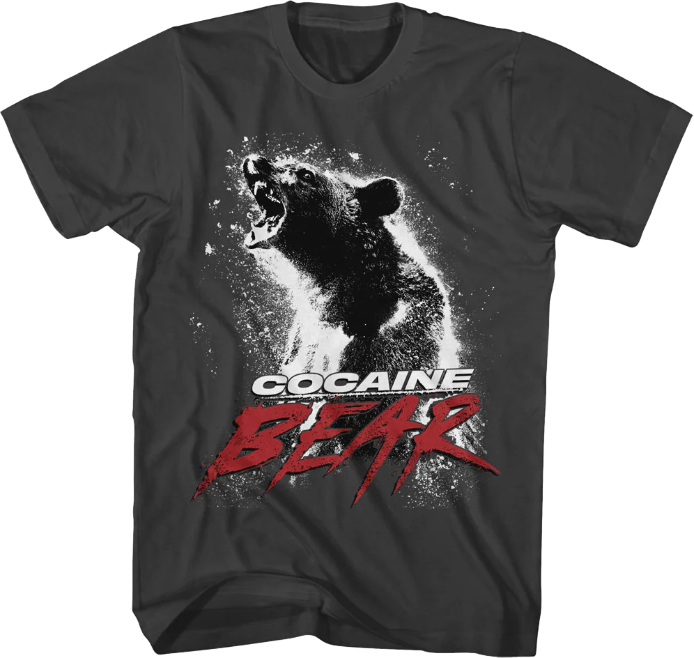 Smoke Gray Movie Poster Cocaine Bear T-Shirt