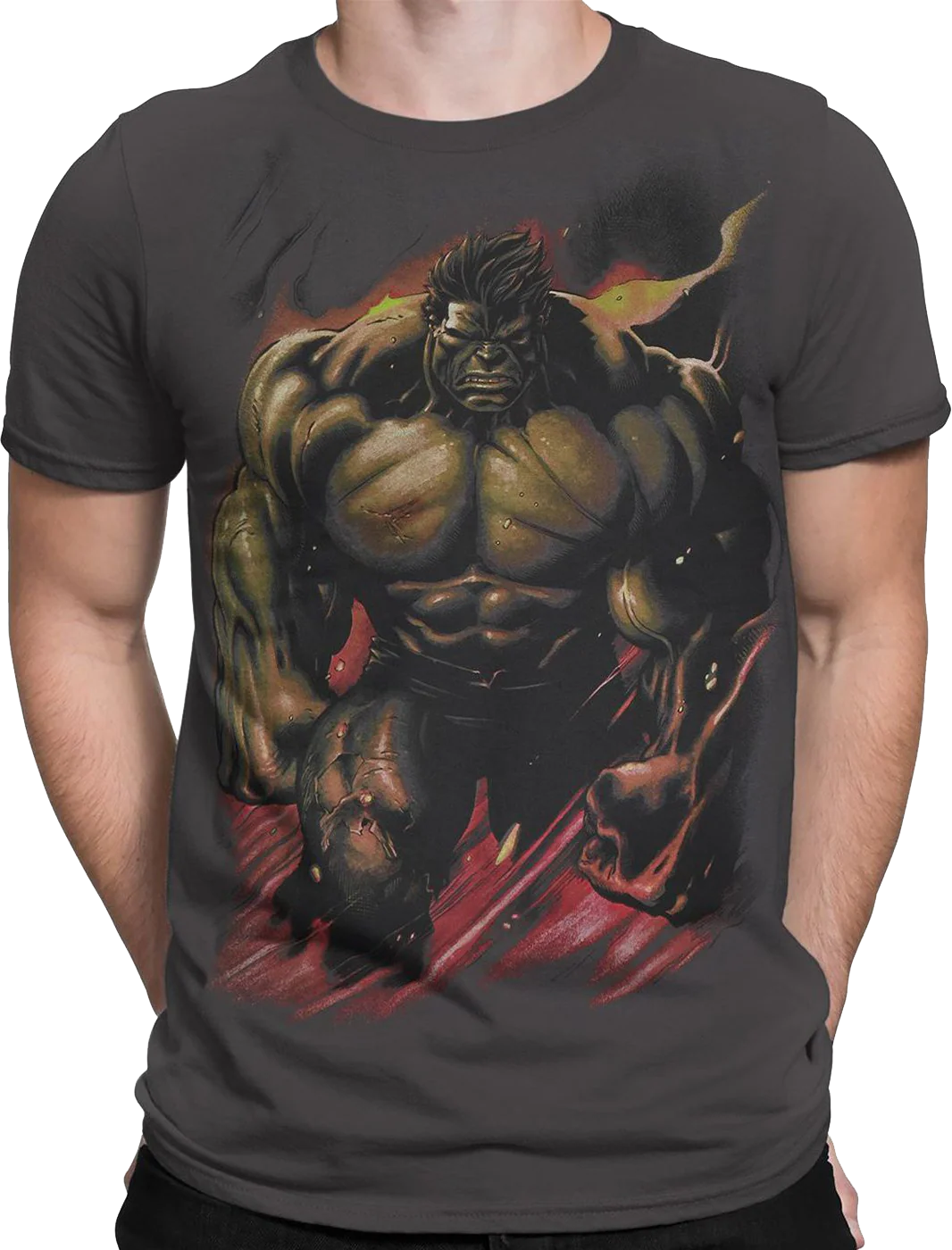 Smoldering Incredible Hulk Marvel Comics T-Shirt