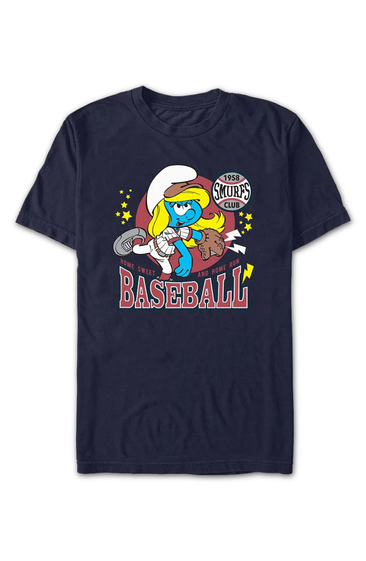 Smurfette Baseball Smurfs T-Shirt - Image 2