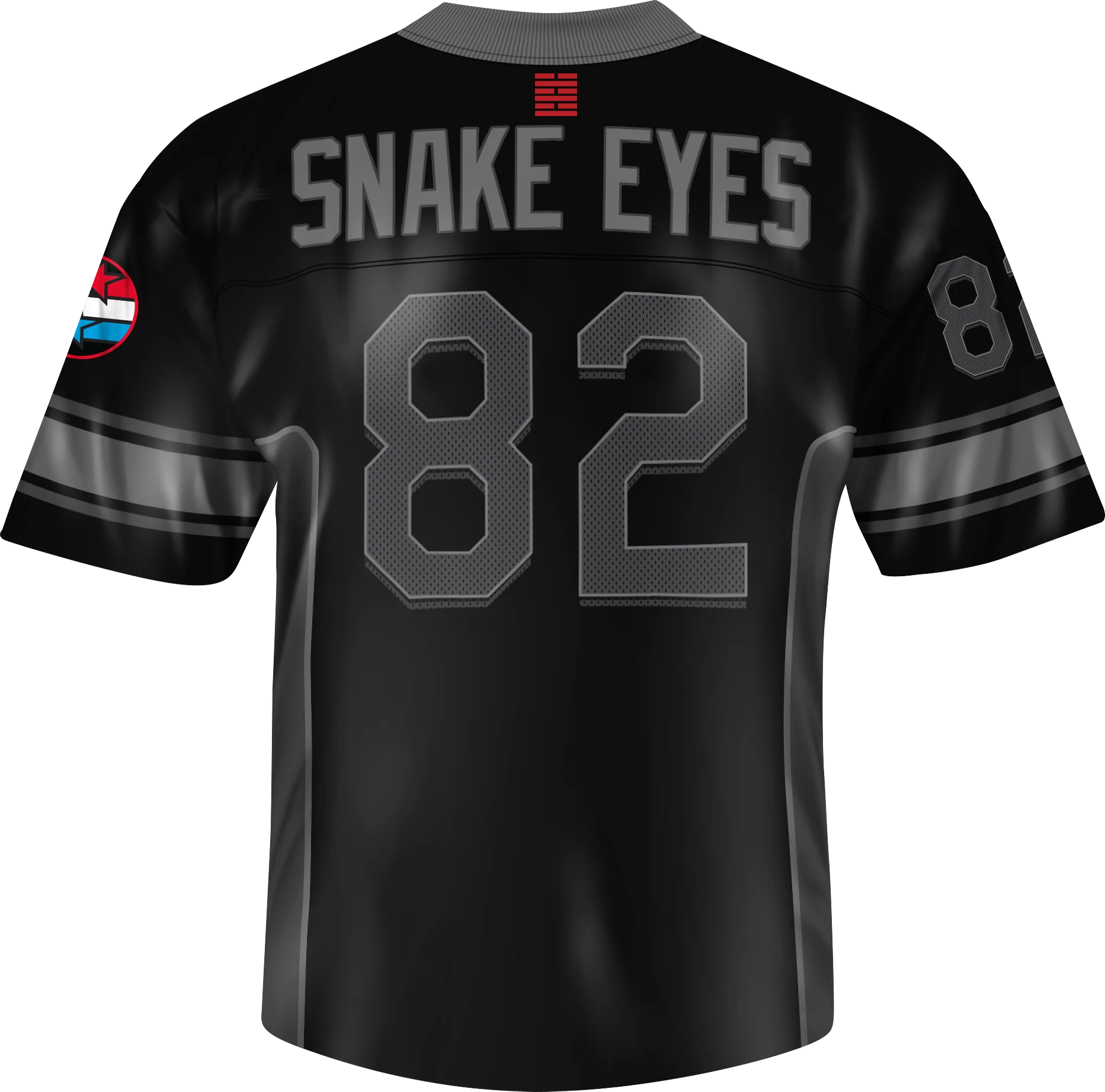 Snake Eyes Arashikage Clan GI Joe Football Jersey - Image 2