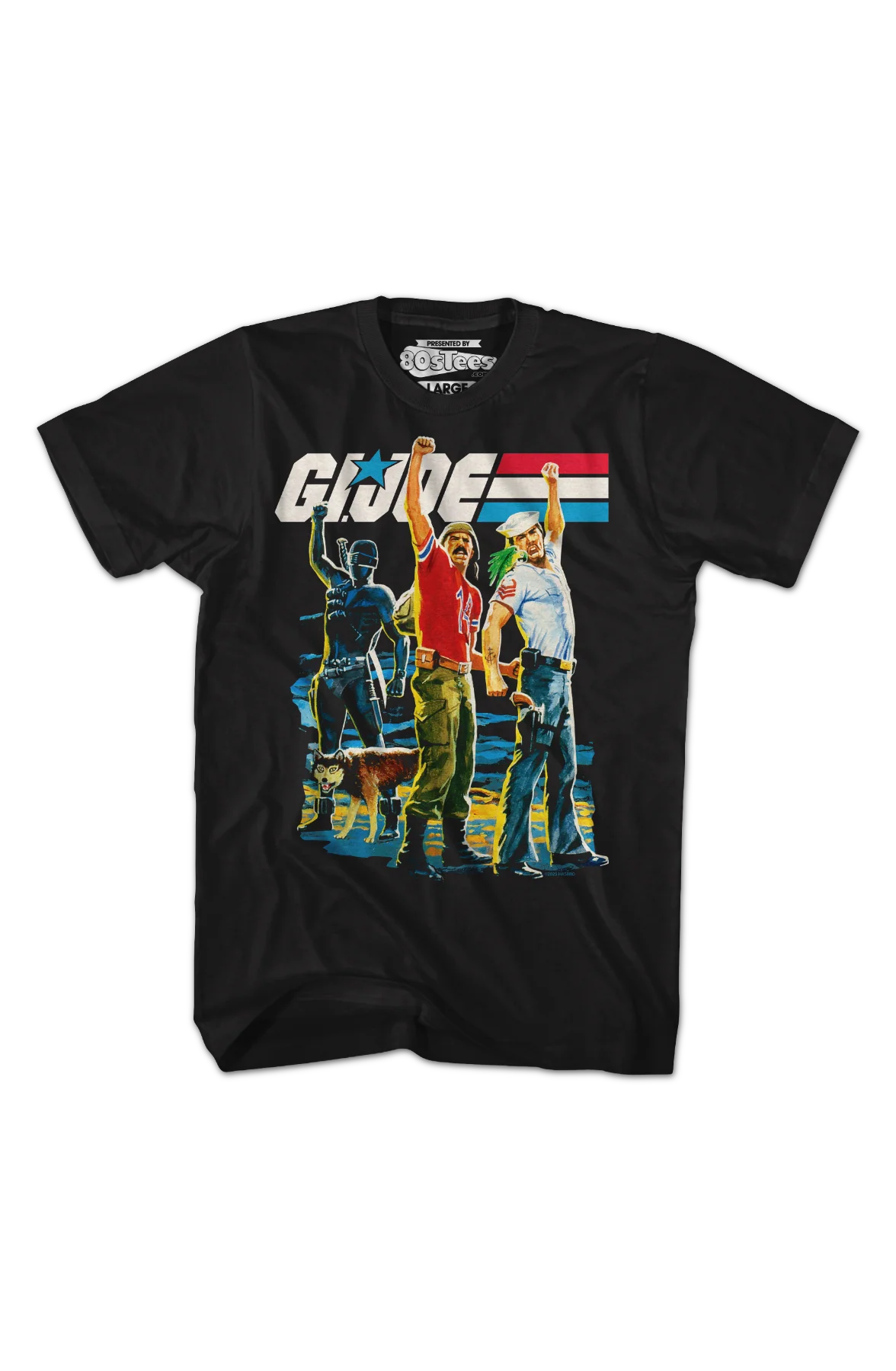 Snake Eyes, Bazooka, Shipwreck Yo Joe! GI Joe T-Shirt - Image 2
