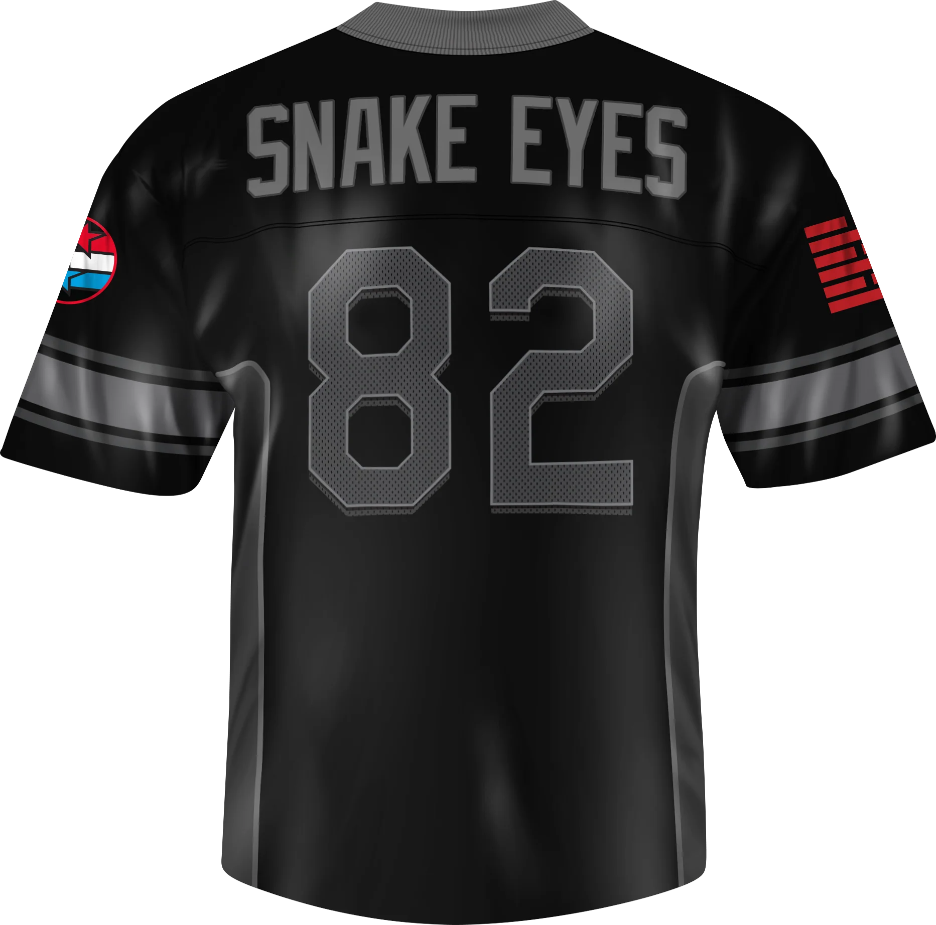 Snake Eyes GI Joe Football Jersey - Image 2