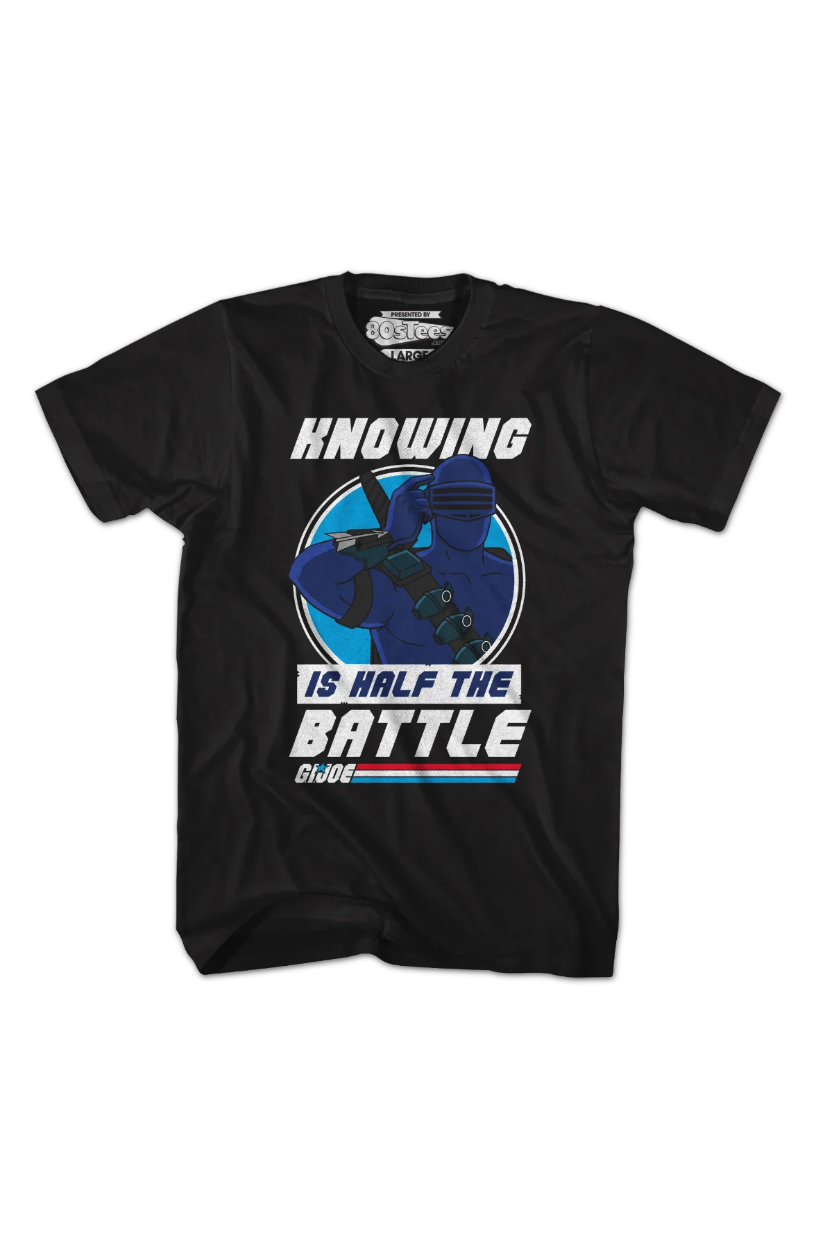 Snake Eyes Knowing Is Half The Battle GI Joe T-Shirt - Image 2