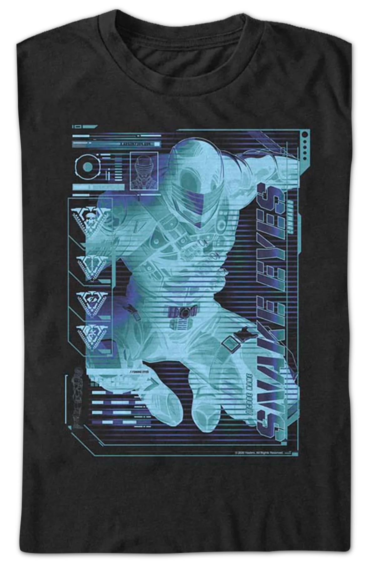 Snake Eyes Schematics GI Joe T-Shirt - Image 2