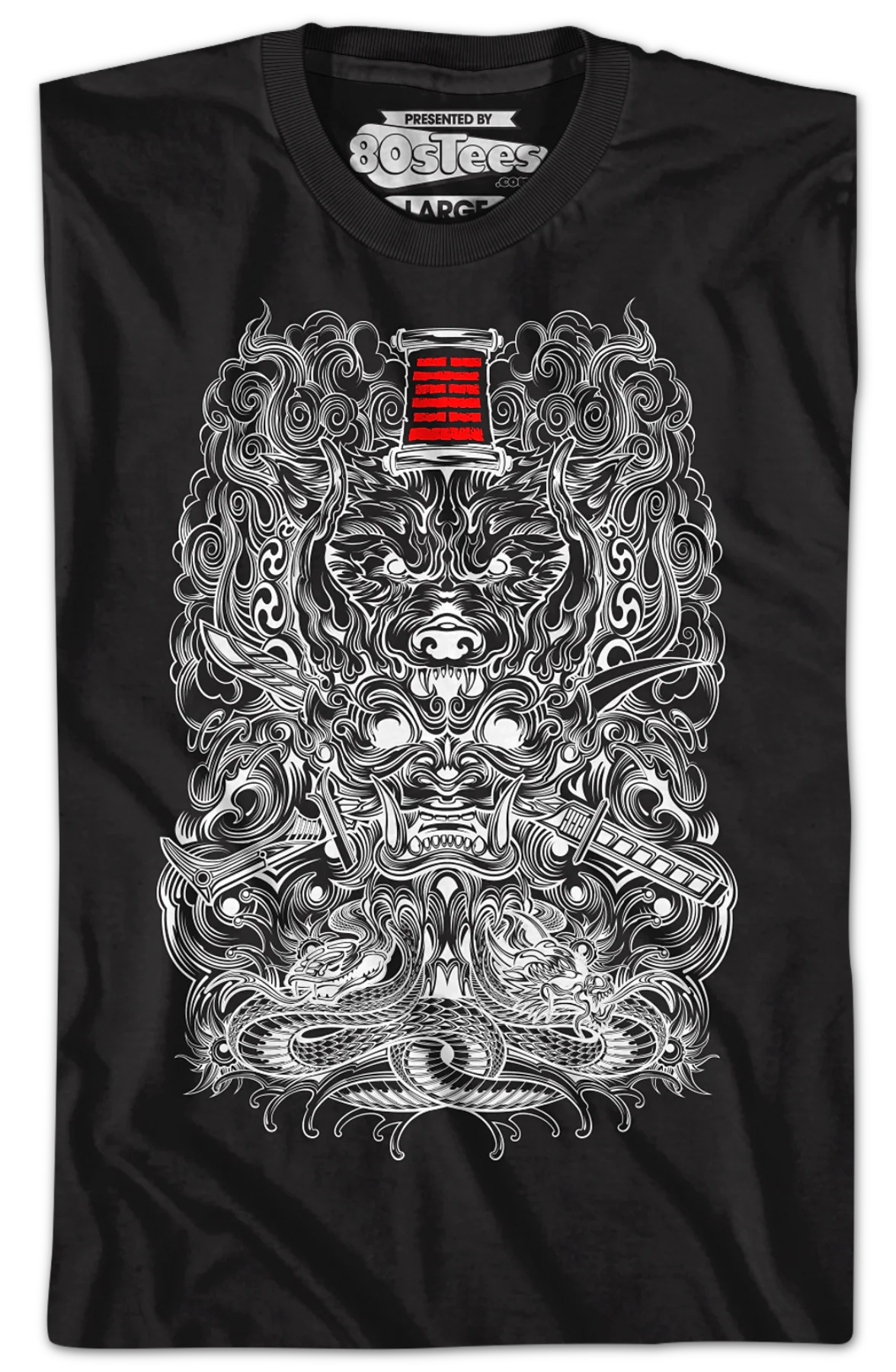 Snake Eyes Tattoo GI Joe T-Shirt - Image 2