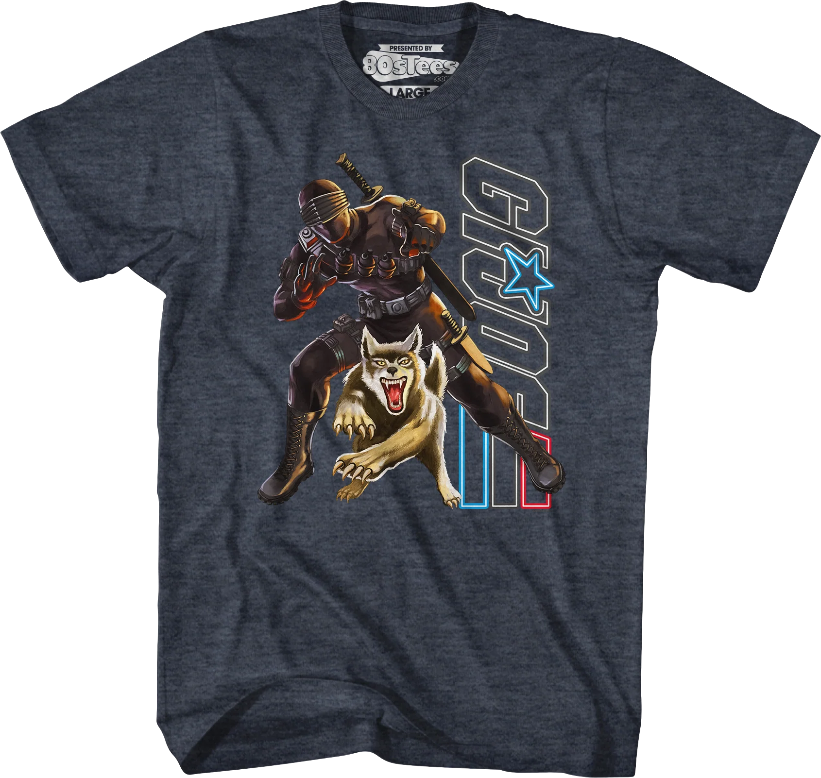 Snake Eyes & Timber Action Poses GI Joe T-Shirt - Image 2