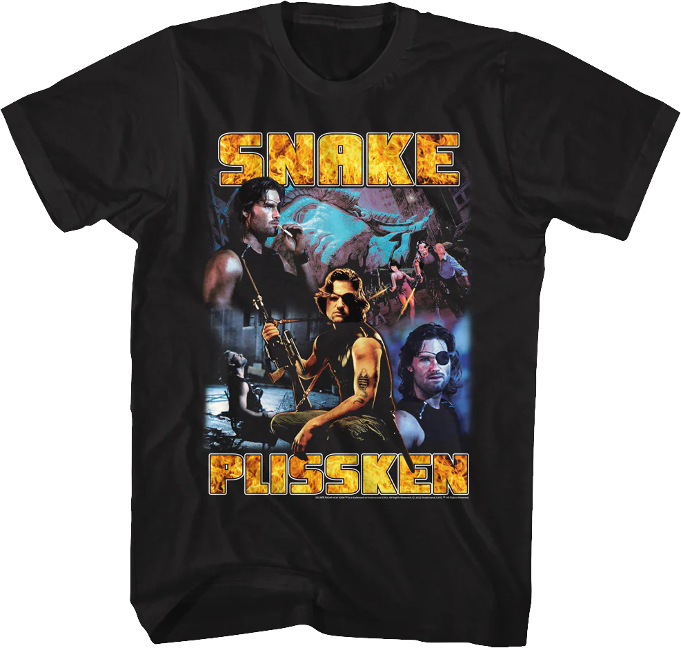 Snake Plissken Collage Escape From New York T-Shirt