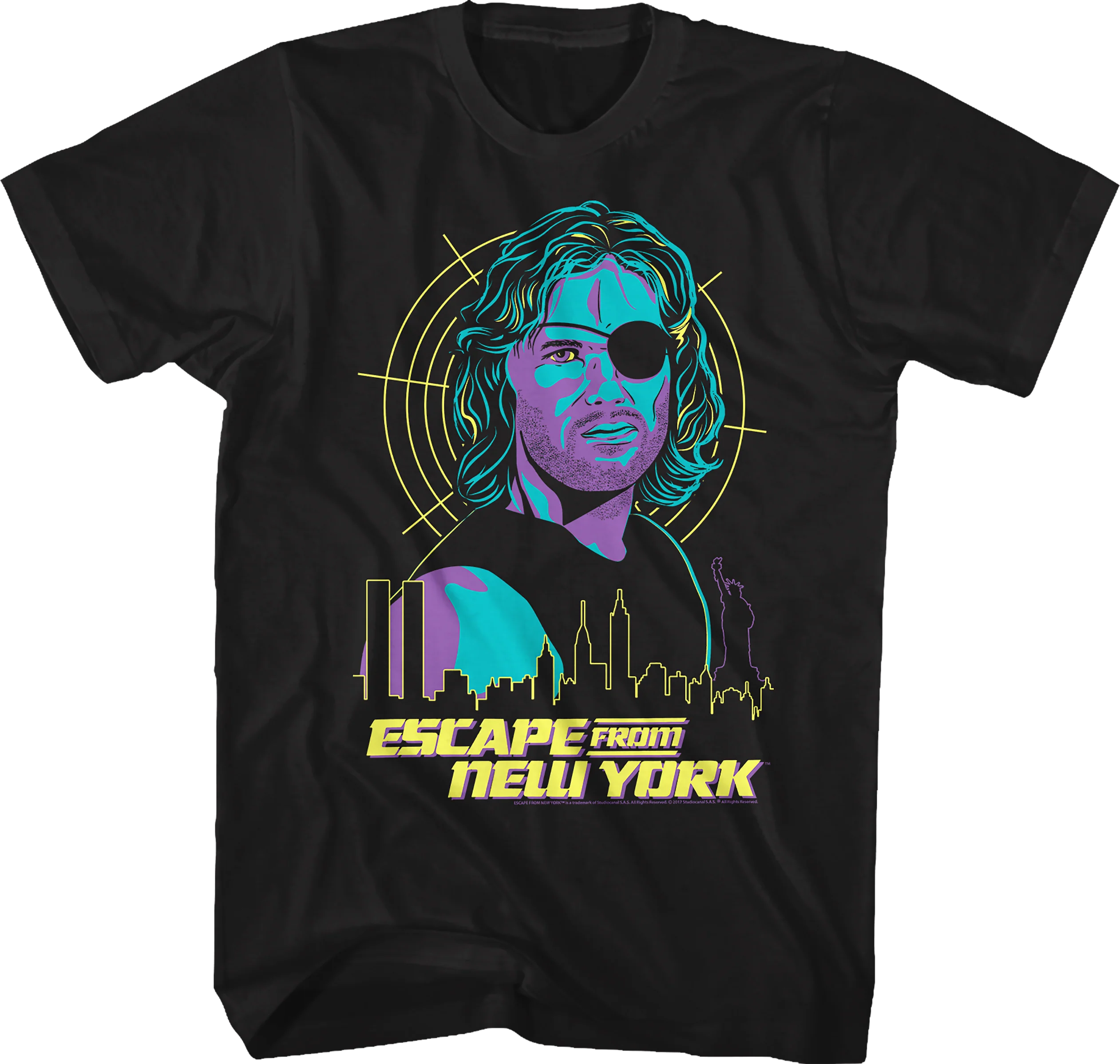 Snake Sketch Escape From New York T-Shirt