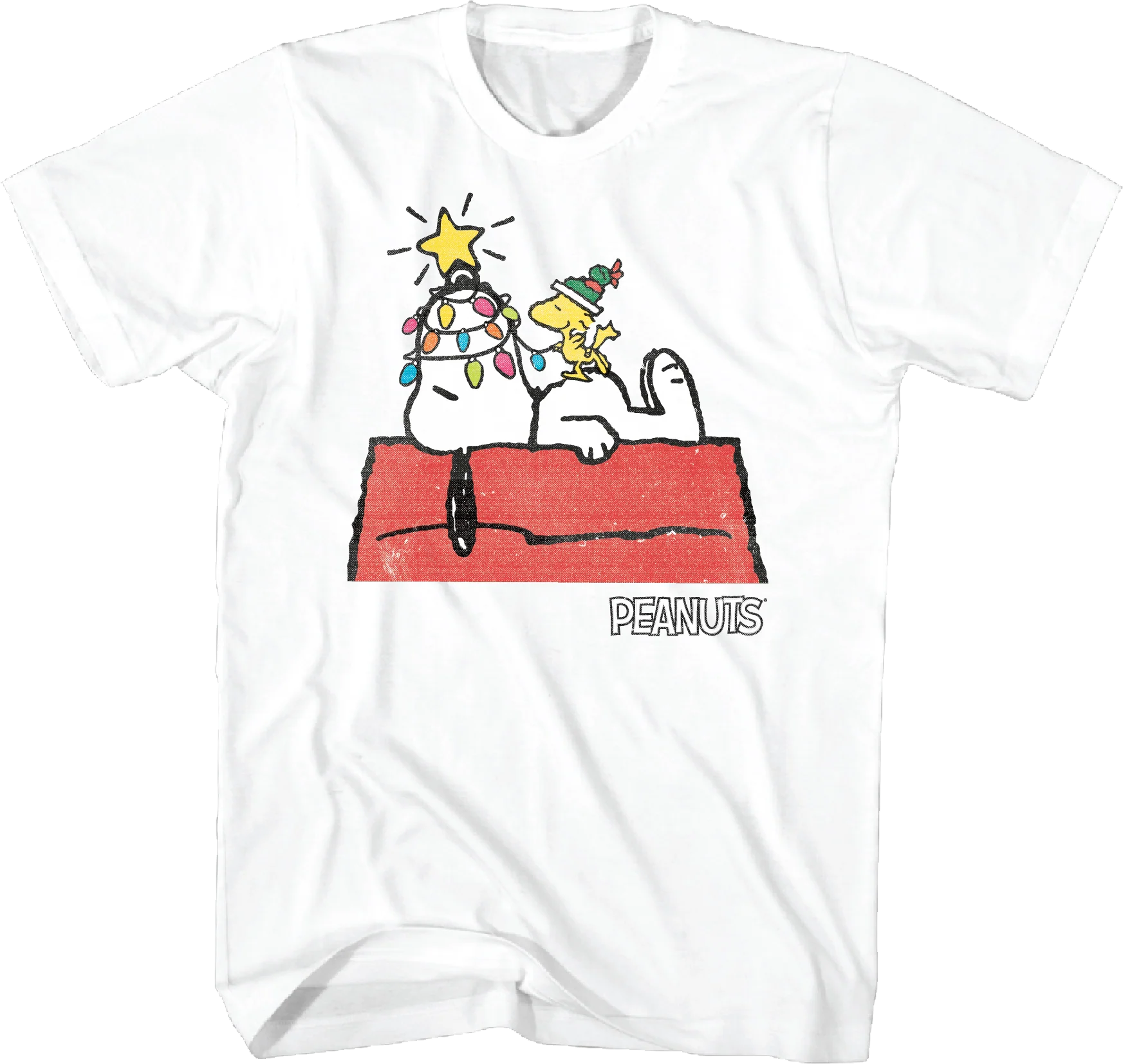 Snoopy Christmas Lights Peanuts T-Shirt