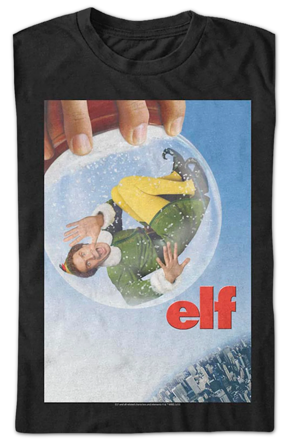 Snow Globe Elf T-Shirt - Image 2