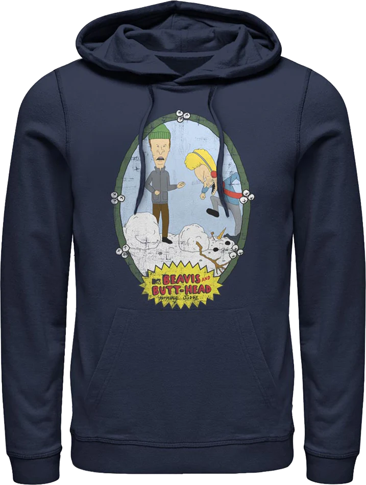 Snowman Beavis And Butt-Head Hoodie