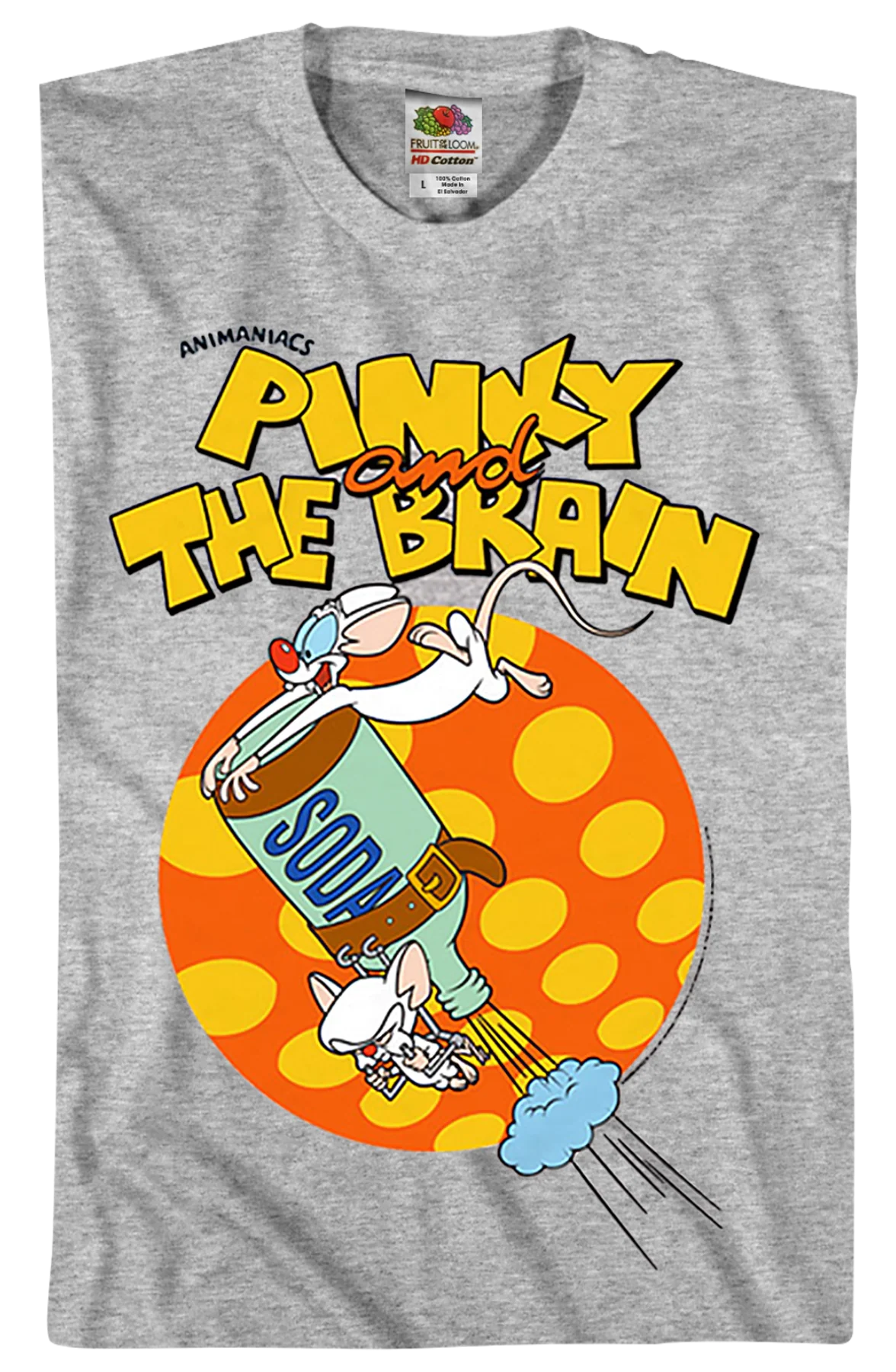 Soda Pinky And The Brain Animaniacs T-Shirt - Image 2