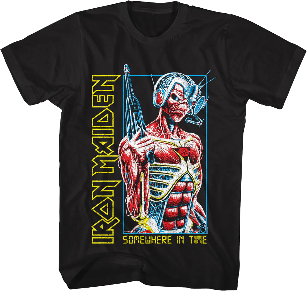 Somewhere In Time Cyborg Iron Maiden T-Shirt