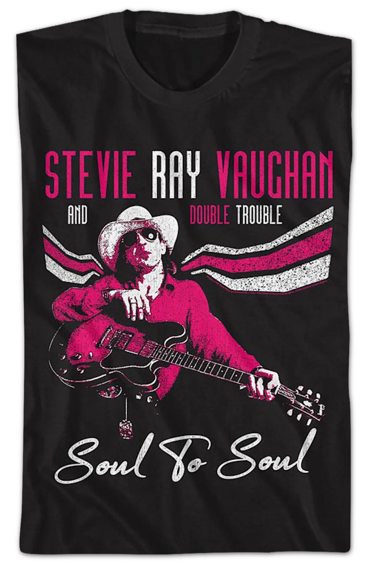 Soul To Soul Stevie Ray Vaughan And Double Trouble T-Shirt - Image 2