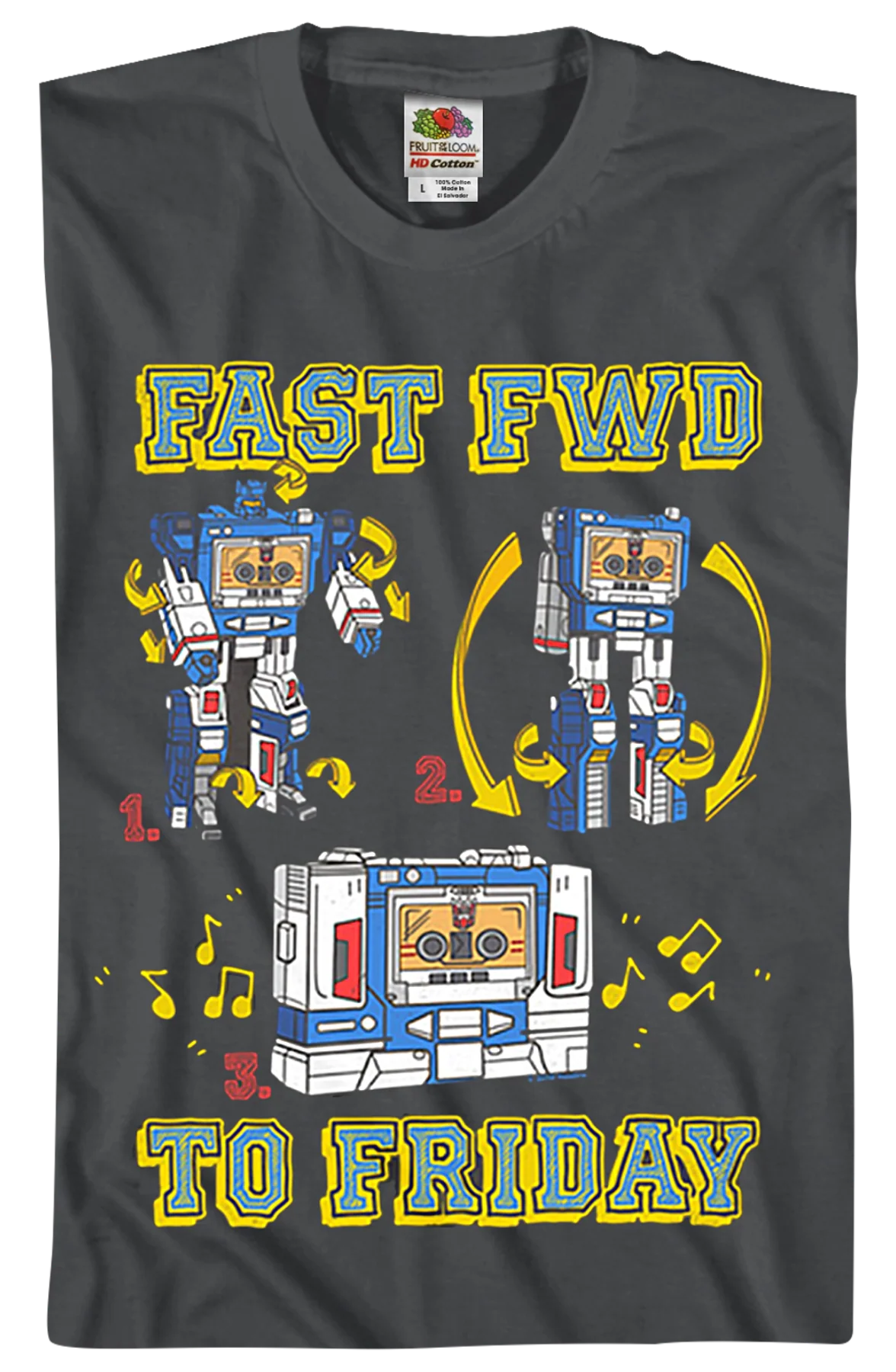 Soundwave Fast Fwd To Friday Transformers T-Shirt - Image 2