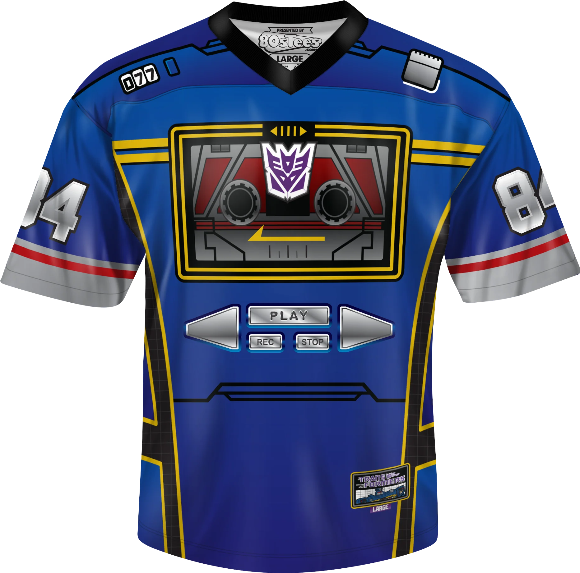 Soundwave Transformers Football Jersey
